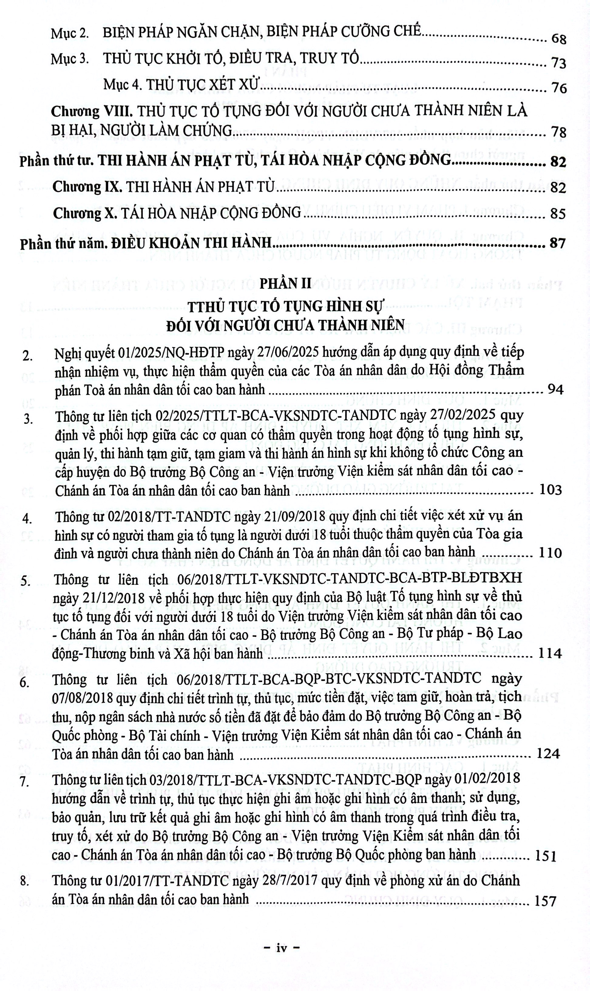 Luật Tư Pháp Người Chưa Thành Niên (Sửa Đổi, Bổ Sung Năm 2025) - Hệ Thống Các Văn Bản Về Thủ Tục Tố Tụng Hình Sự Đối Với Người Chưa Thành Niên - Ảnh 5