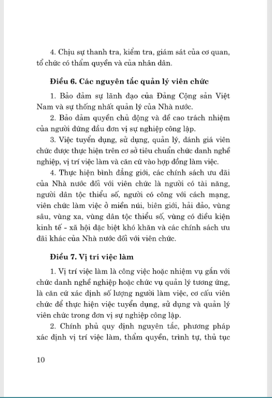 luật viên chức năm 2010 (sửa đổi, bổ sung năm 2019) - Ảnh 6