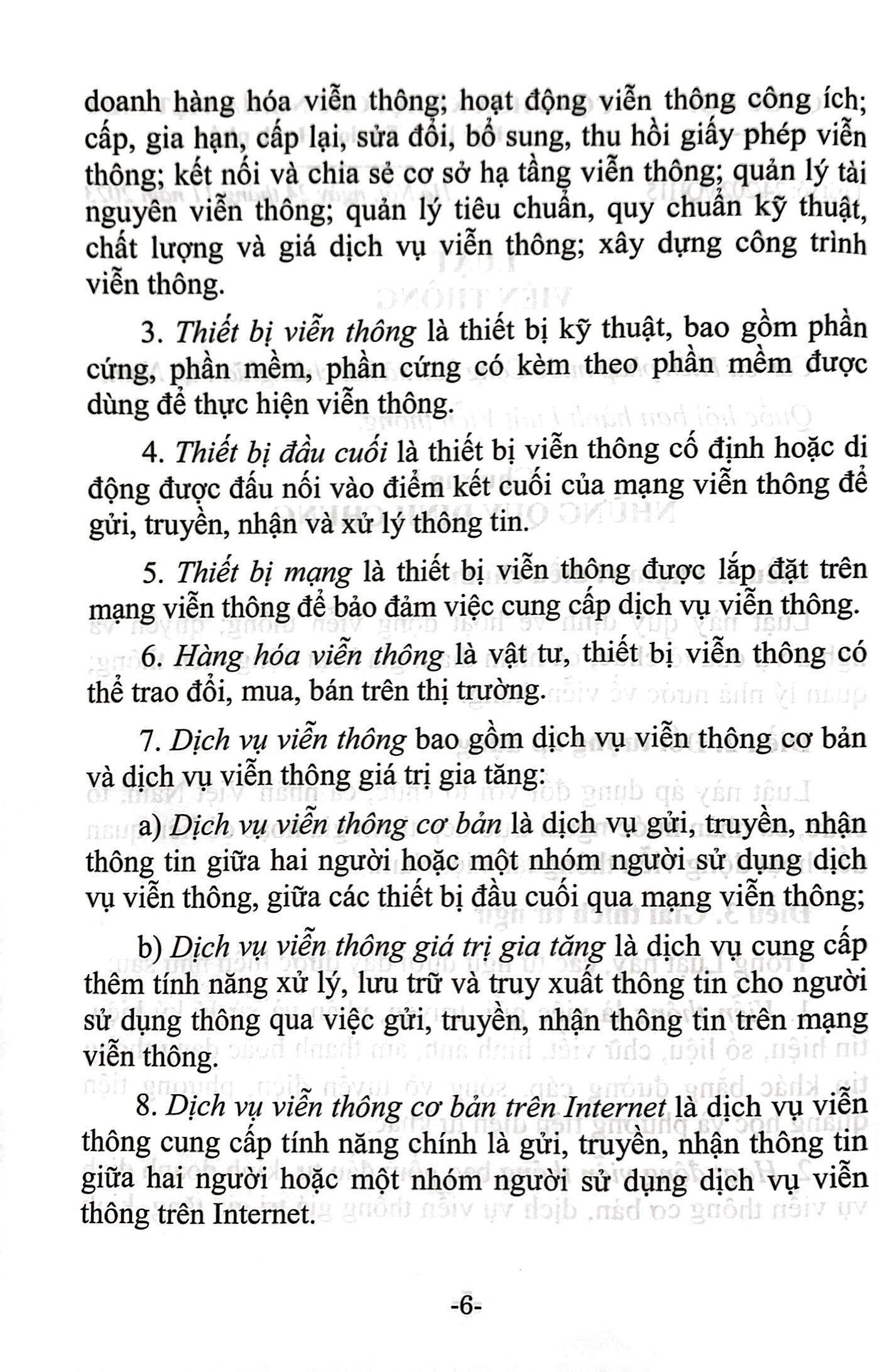 luật viễn thông (hiện hành) (được quốc hội thông qua ngày 24/11/2023, có hiệu lực kể từ ngày 01/7/2024) - Ảnh 5