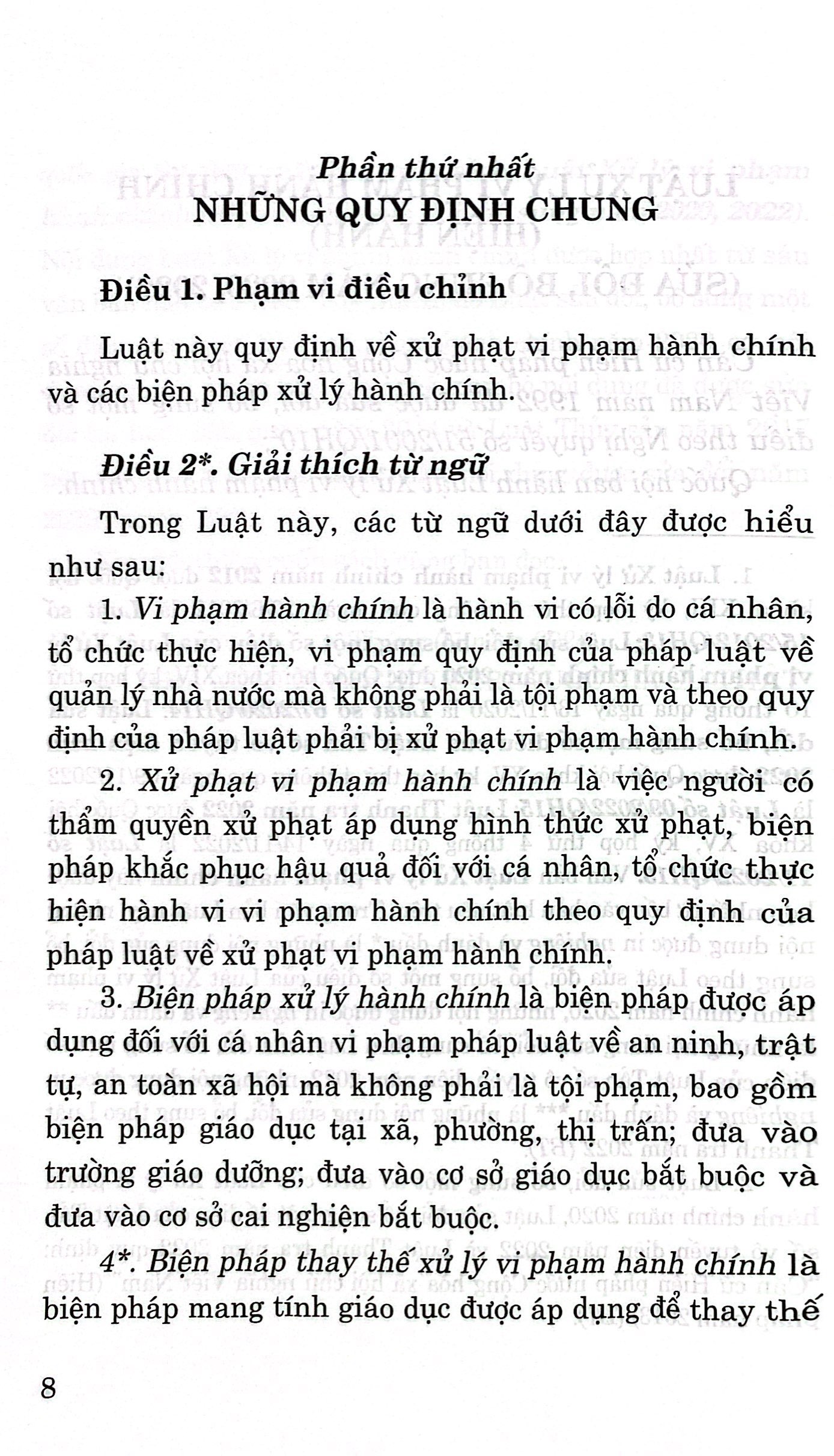 luật xử lý vi phạm hành chính (hiện hành) (sửa đổi, bổ sung năm 2020, 2022) - Ảnh 6