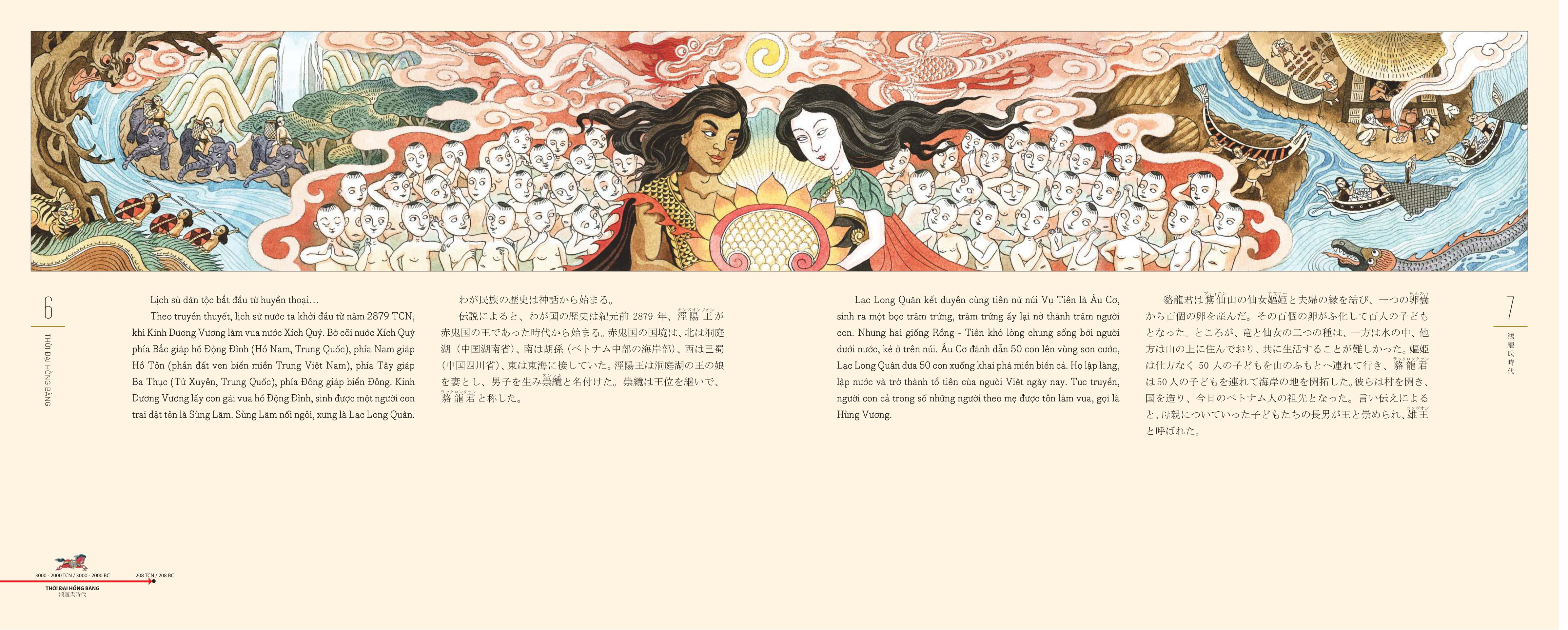 Luoc Su Nuoc Viet Bang Tranh - 絵入りベトナム略史 - Song Ngu Viet-Nhat - Bia Cung - Ảnh 5
