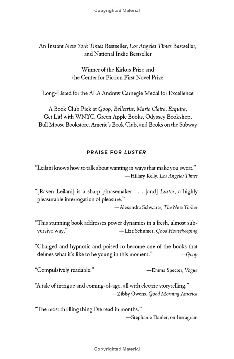 luster: a novel - Ảnh 10