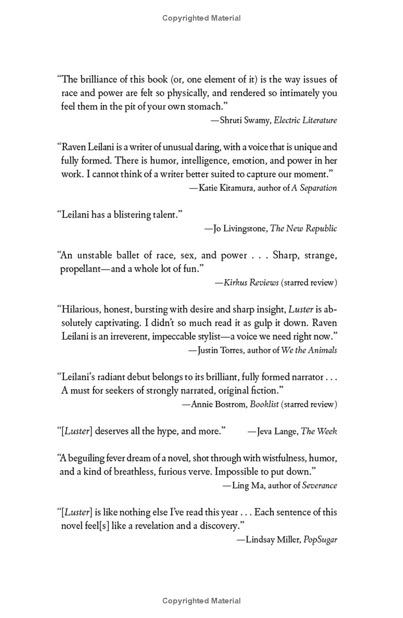 luster: a novel - Ảnh 13