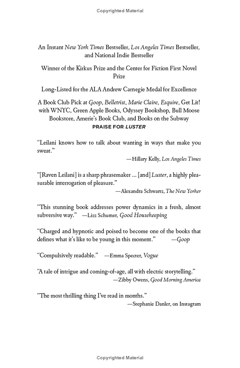 luster: a novel - Ảnh 4