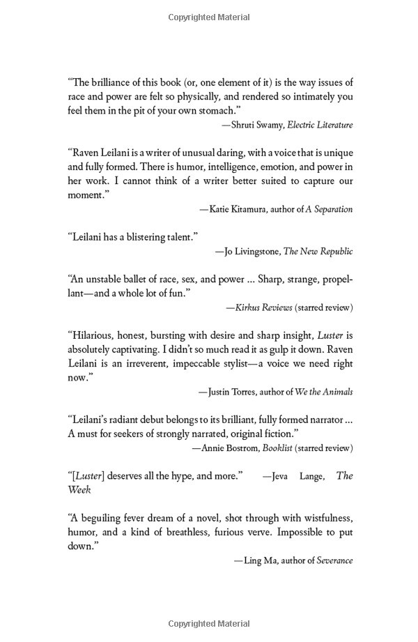 luster: a novel - Ảnh 7