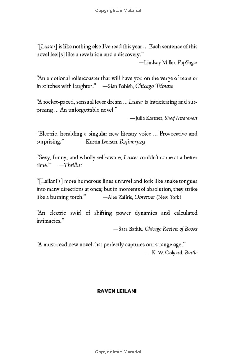 luster: a novel - Ảnh 8