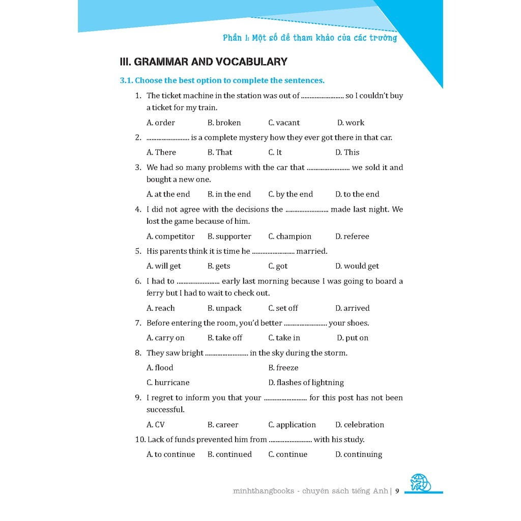 luyện chuyên sâu bộ đề thi tiếng anh vào lớp 6 - Ảnh 6