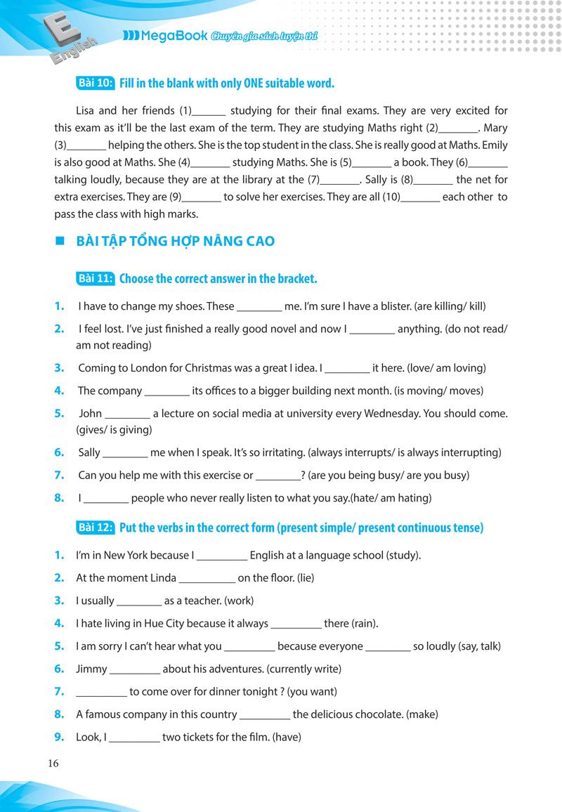 luyện chuyên sâu ngữ pháp và bài tập tiếng anh lớp 10 - Ảnh 15