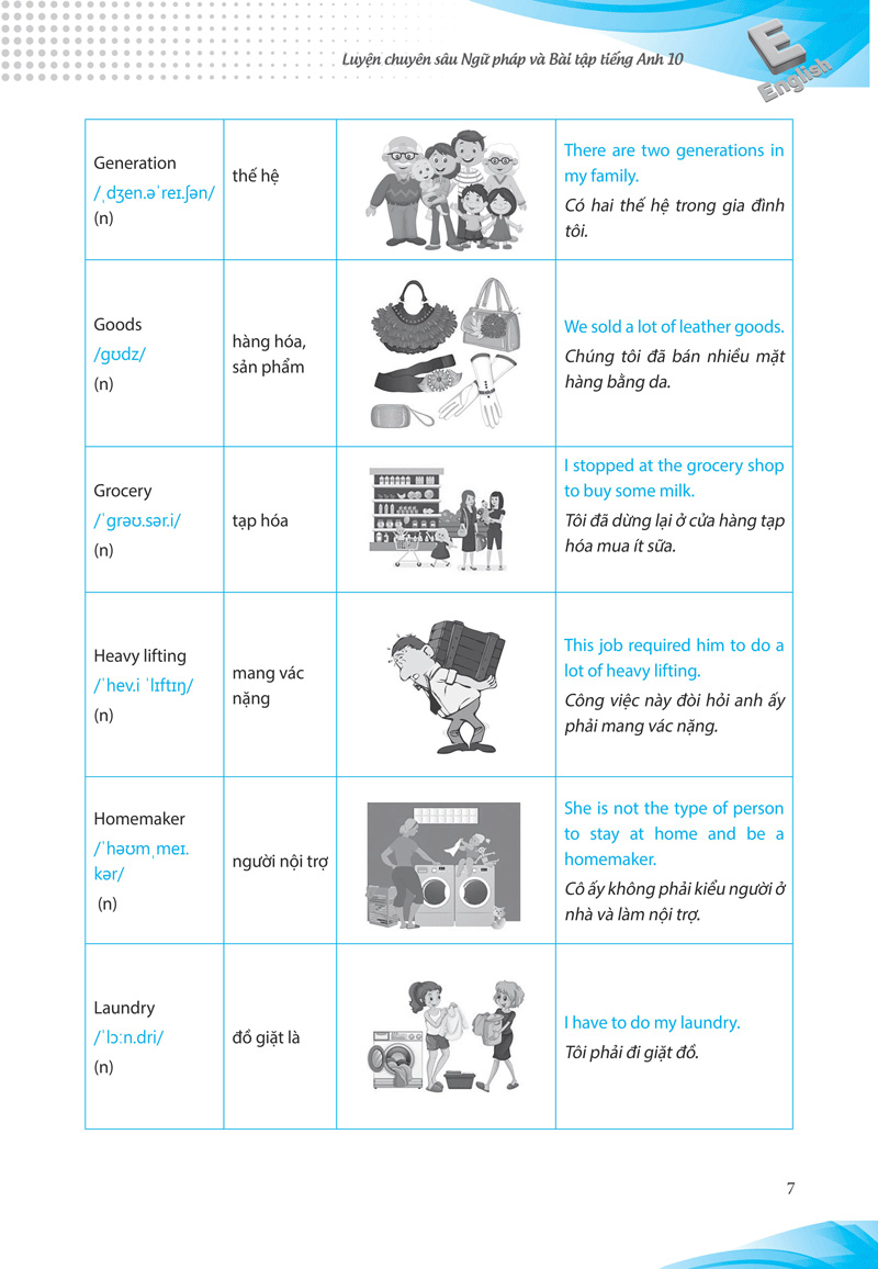 luyện chuyên sâu ngữ pháp và bài tập tiếng anh lớp 10 - Ảnh 6