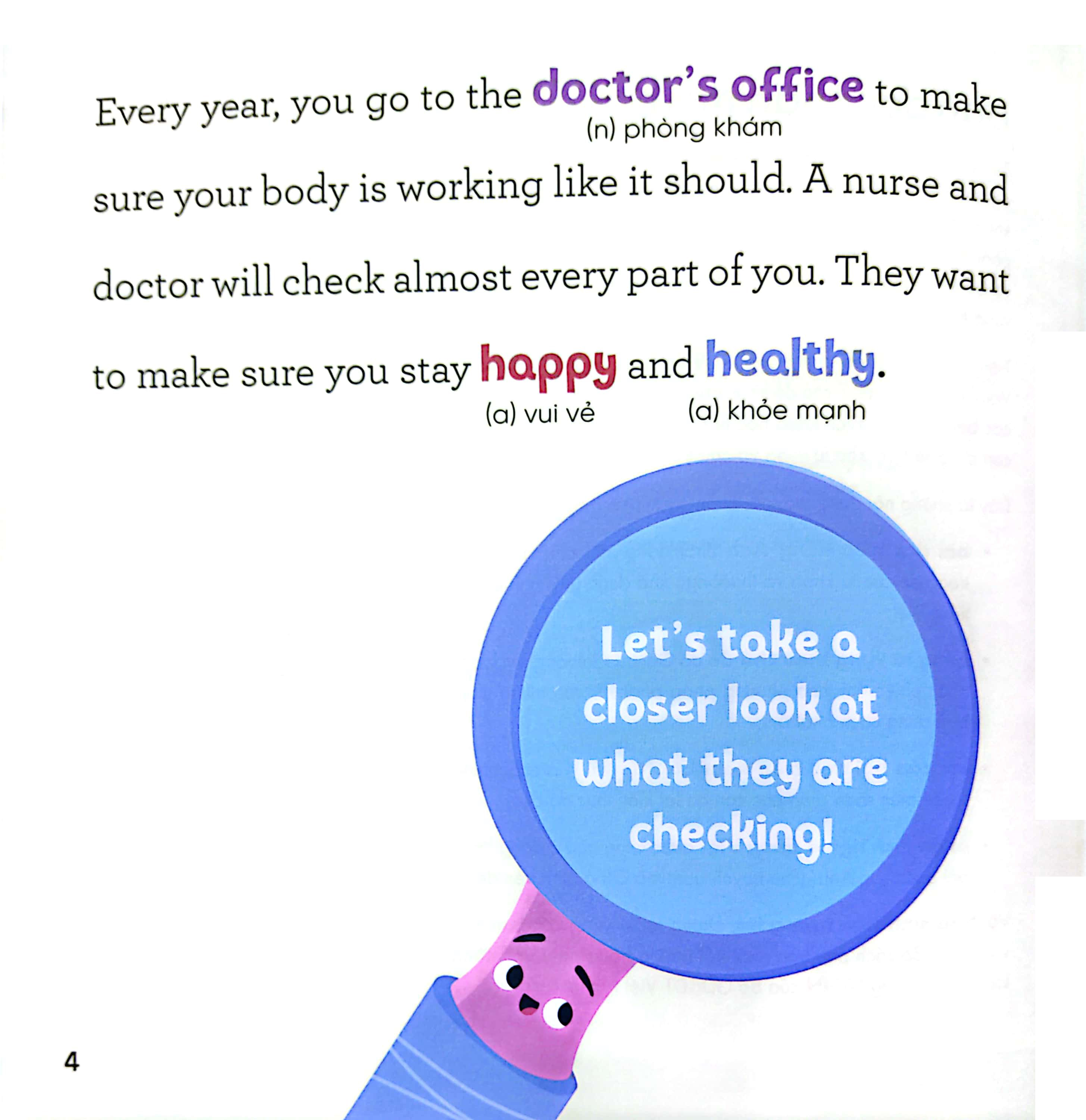 luyện đọc tiếng anh, phát triển từ vựng - nhà sinh hóa tương lai - my doctor's visit - cơ thể & sức khỏe - Ảnh 3