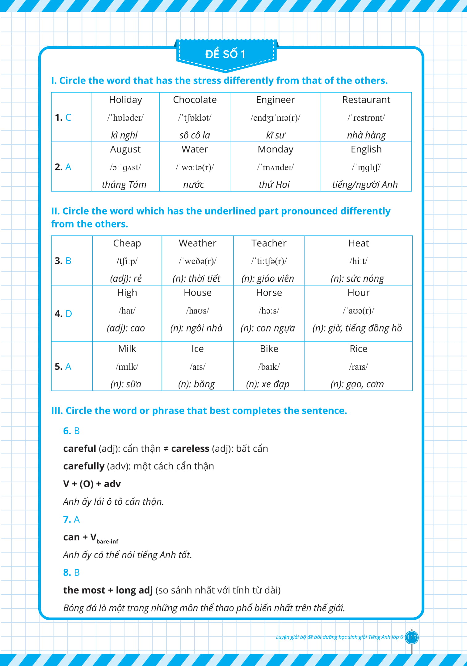 luyện giải bộ đề bồi dưỡng học sinh giỏi tiếng anh lớp 6 - Ảnh 16