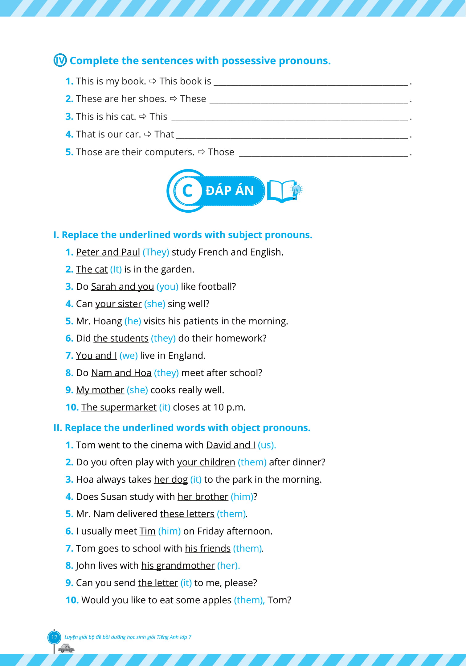 luyện giải bộ đề bồi dưỡng học sinh giỏi tiếng anh lớp 7 - Ảnh 12