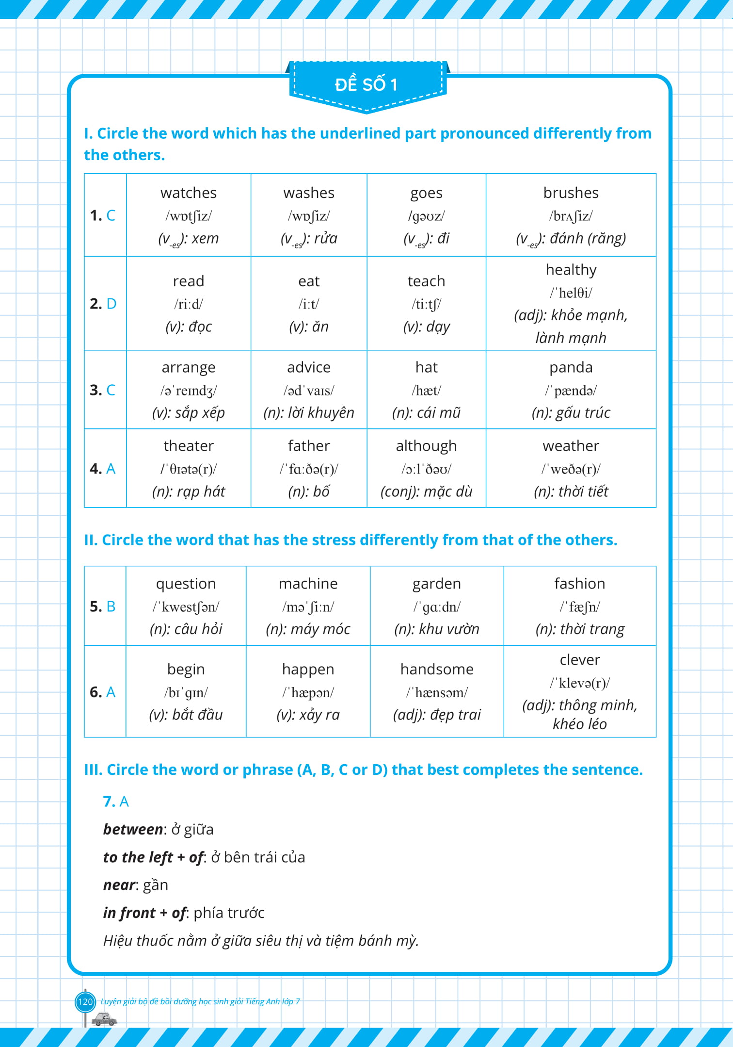 luyện giải bộ đề bồi dưỡng học sinh giỏi tiếng anh lớp 7 - Ảnh 17