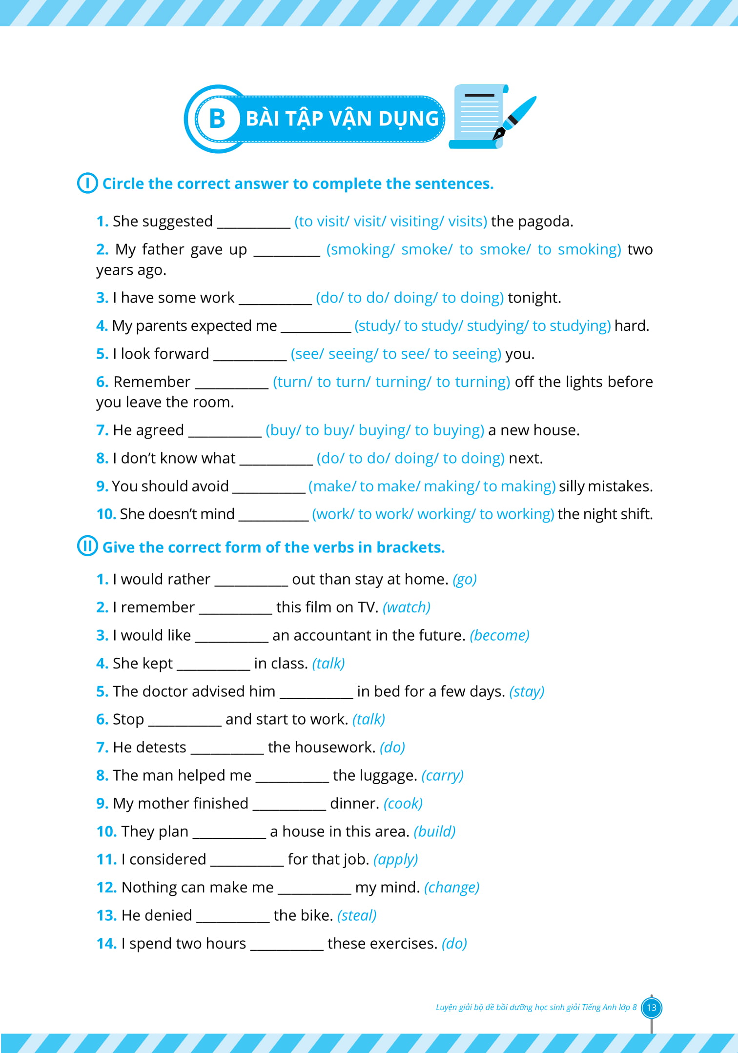 luyện giải bộ đề bồi dưỡng học sinh giỏi tiếng anh lớp 8 - Ảnh 13