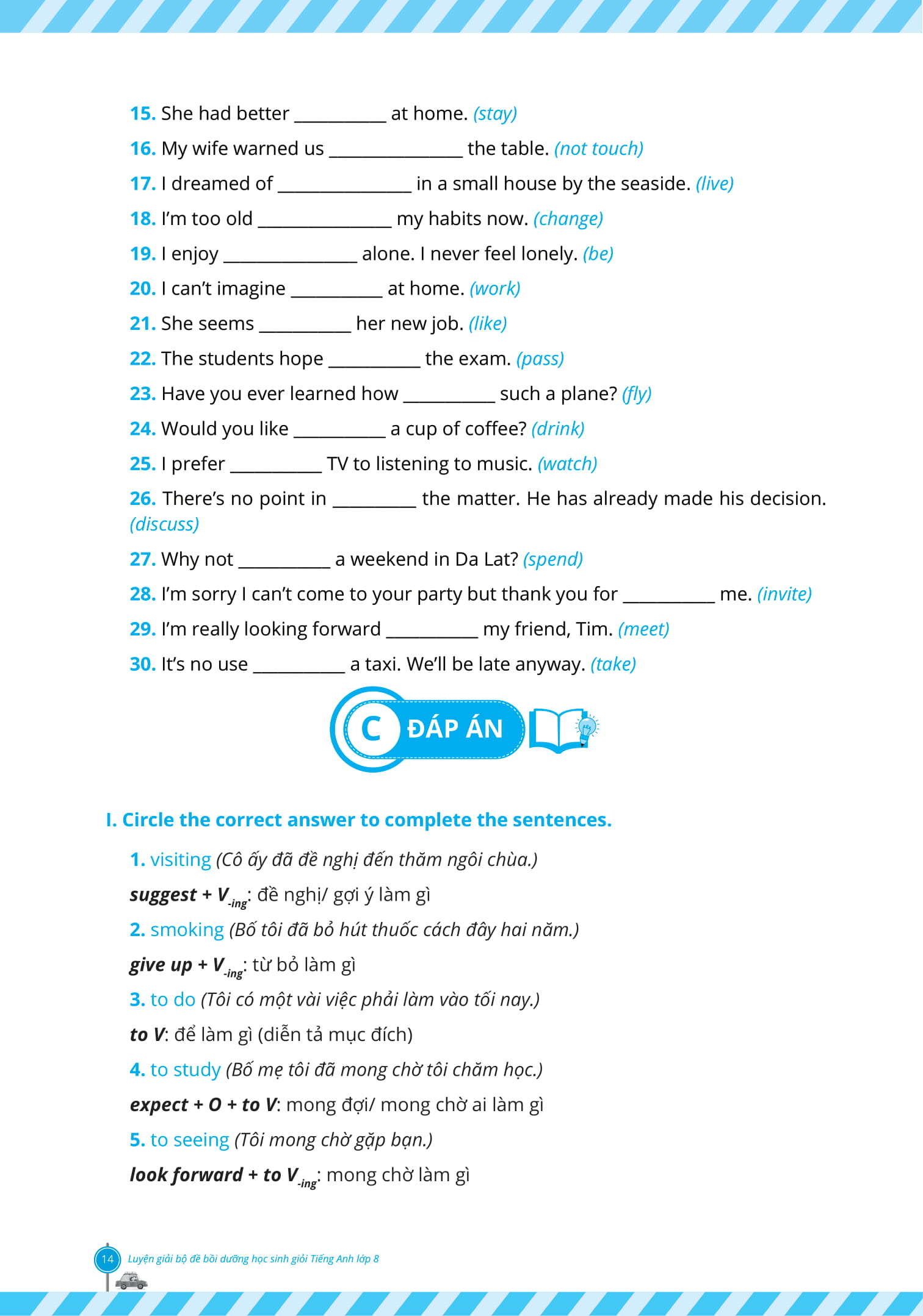 luyện giải bộ đề bồi dưỡng học sinh giỏi tiếng anh lớp 8 - Ảnh 14