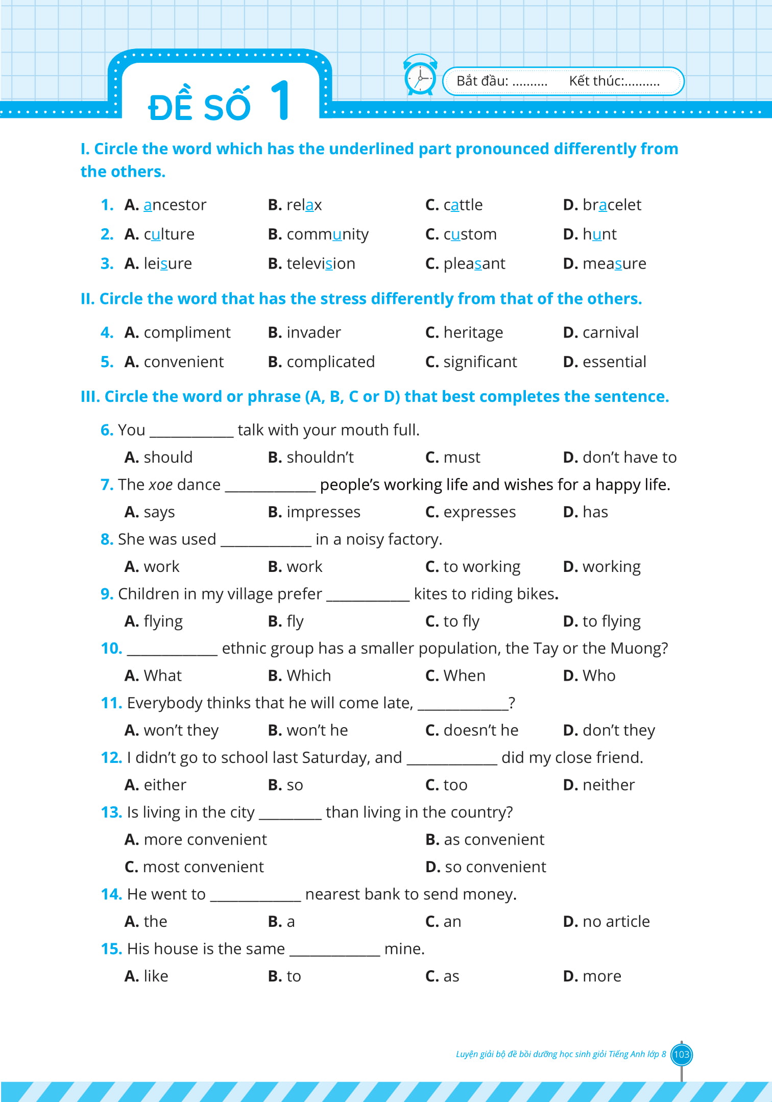luyện giải bộ đề bồi dưỡng học sinh giỏi tiếng anh lớp 8 - Ảnh 16
