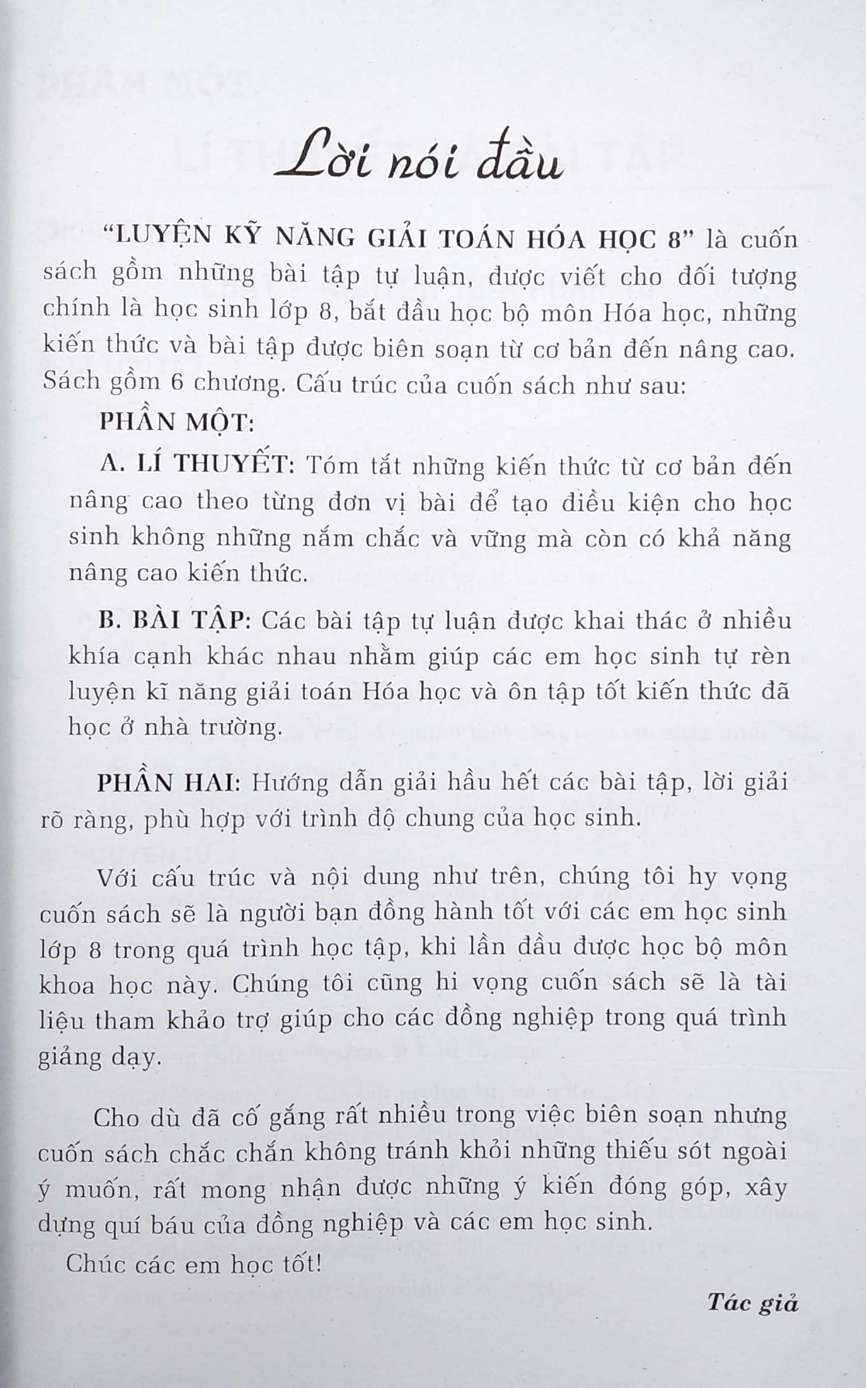 luyện kỹ năng giải toán hóa học 8 - Ảnh 4