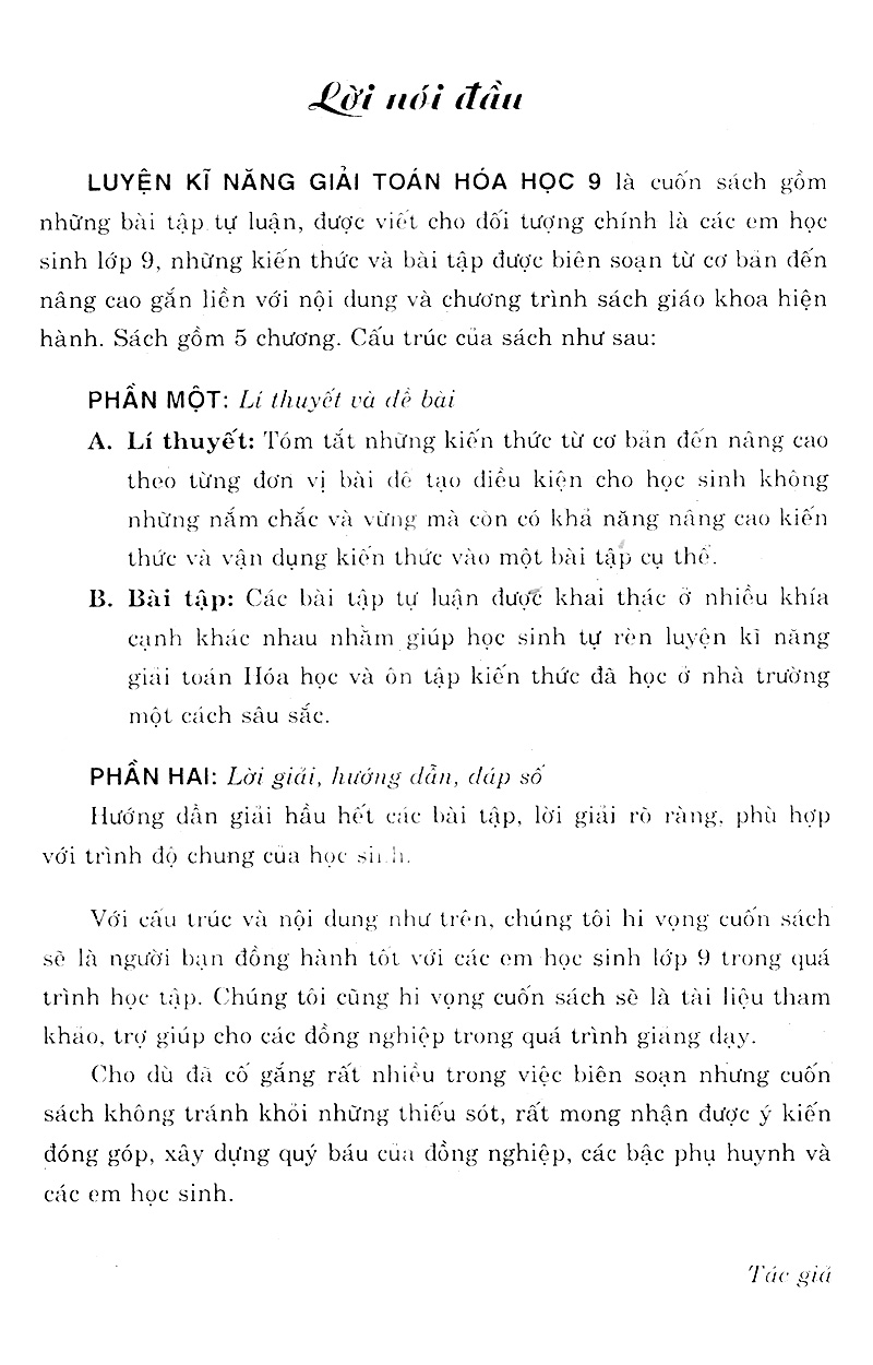 luyện kỹ năng giải toán hóa học 9 - Ảnh 3