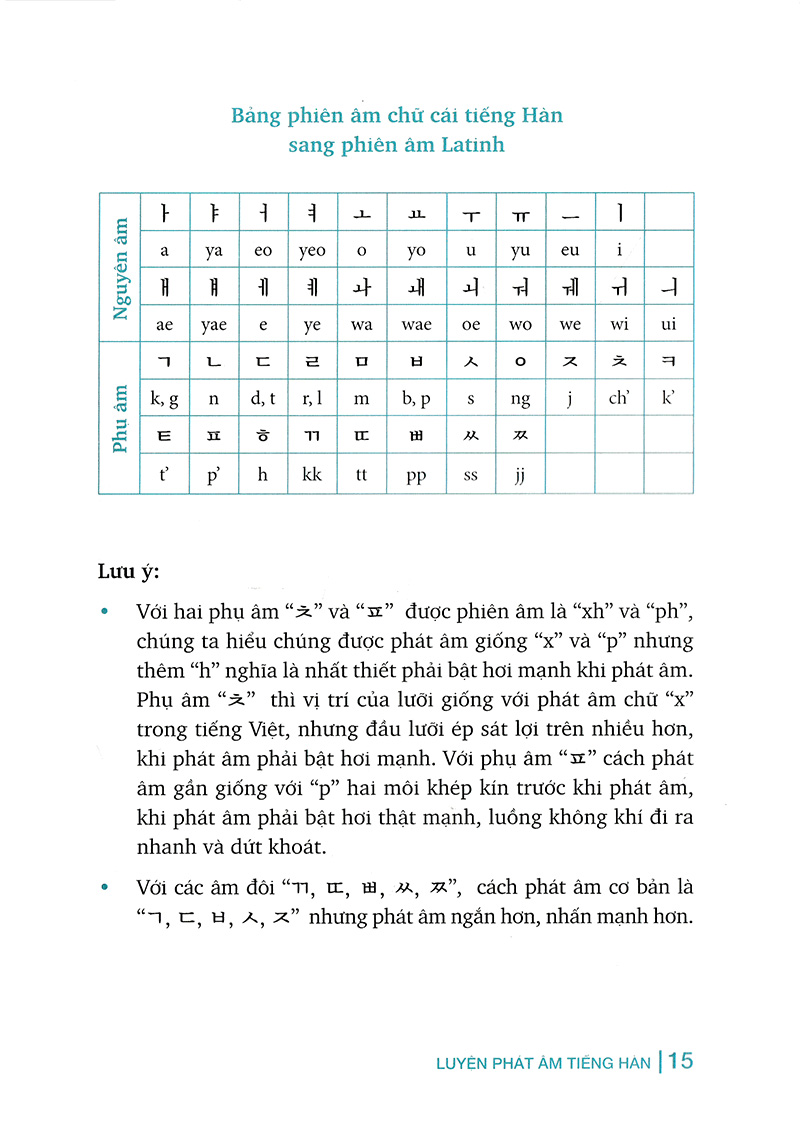 luyện phát âm tiếng hàn (tái bản 2018) - Ảnh 20