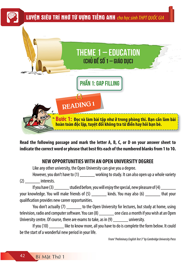 luyện siêu trí nhớ từ vựng tiếng anh dành cho học sinh thpt quốc gia (tặng kèm ebook) (tái bản 2018) - Ảnh 12