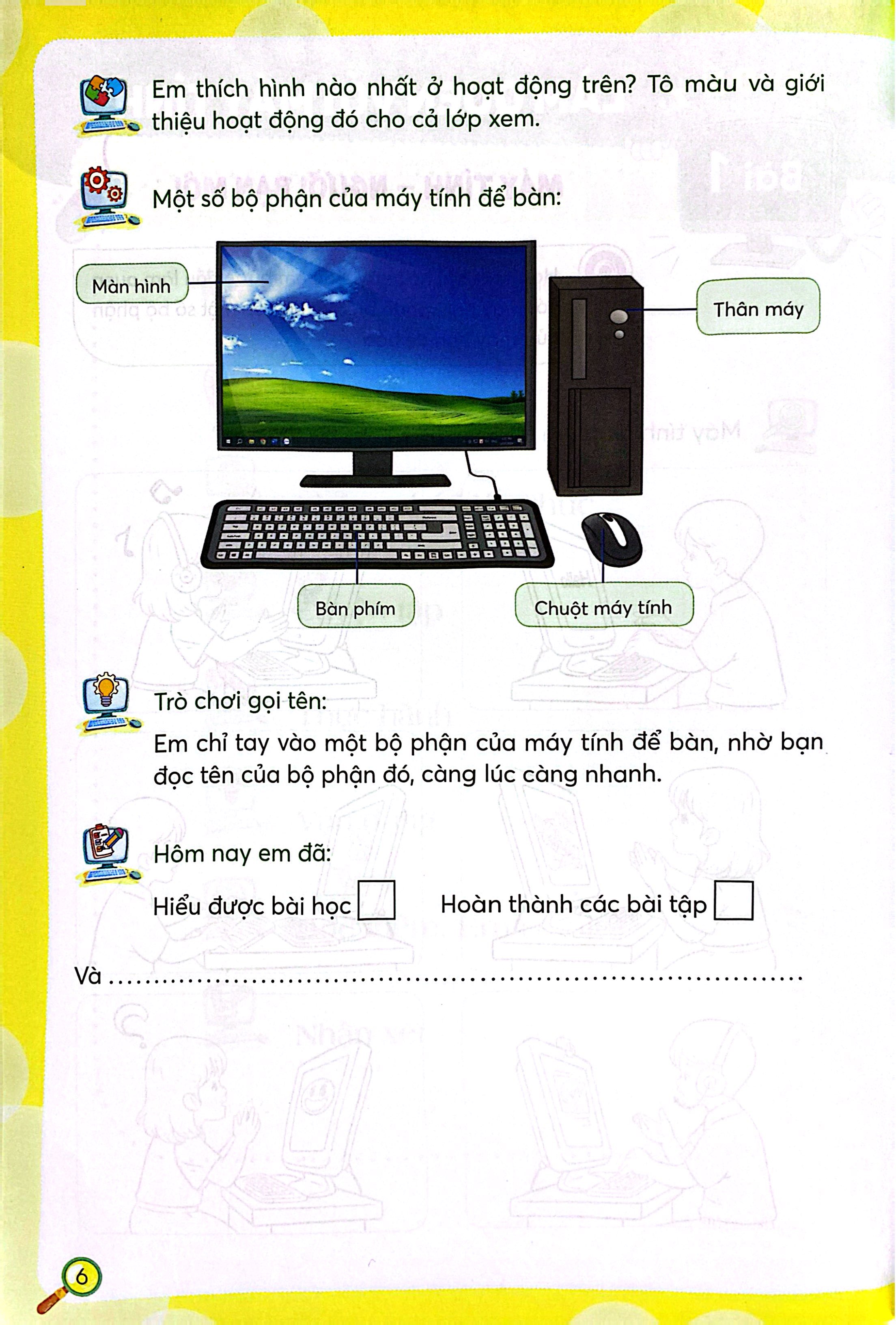 Luyện Tập Tin Học Lớp 1 (Theo Định Hướng Phát Triển Năng Lực) - Ảnh 7