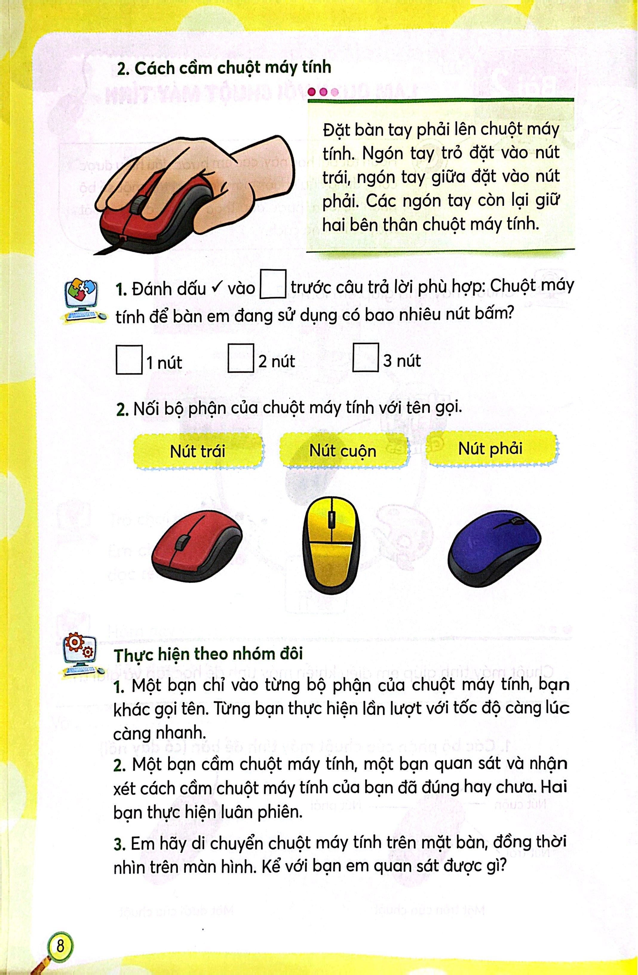 Luyện Tập Tin Học Lớp 1 (Theo Định Hướng Phát Triển Năng Lực) - Ảnh 9