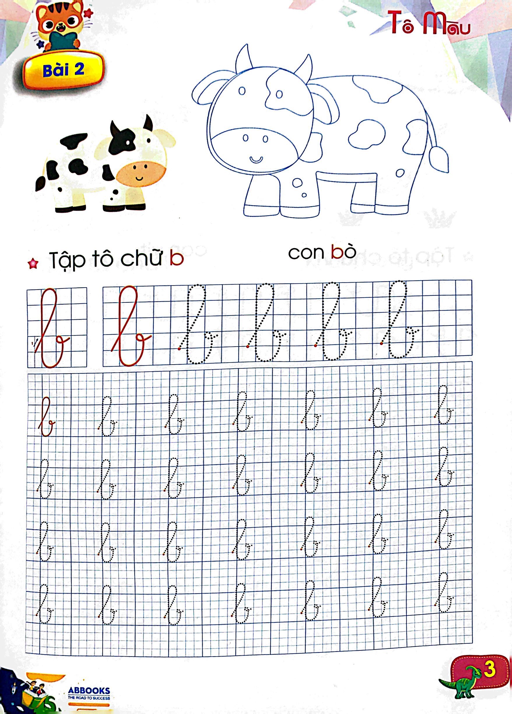 luyện tay cầm bút - tập tô chữ (dành cho 4-5 tuổi) - Ảnh 4