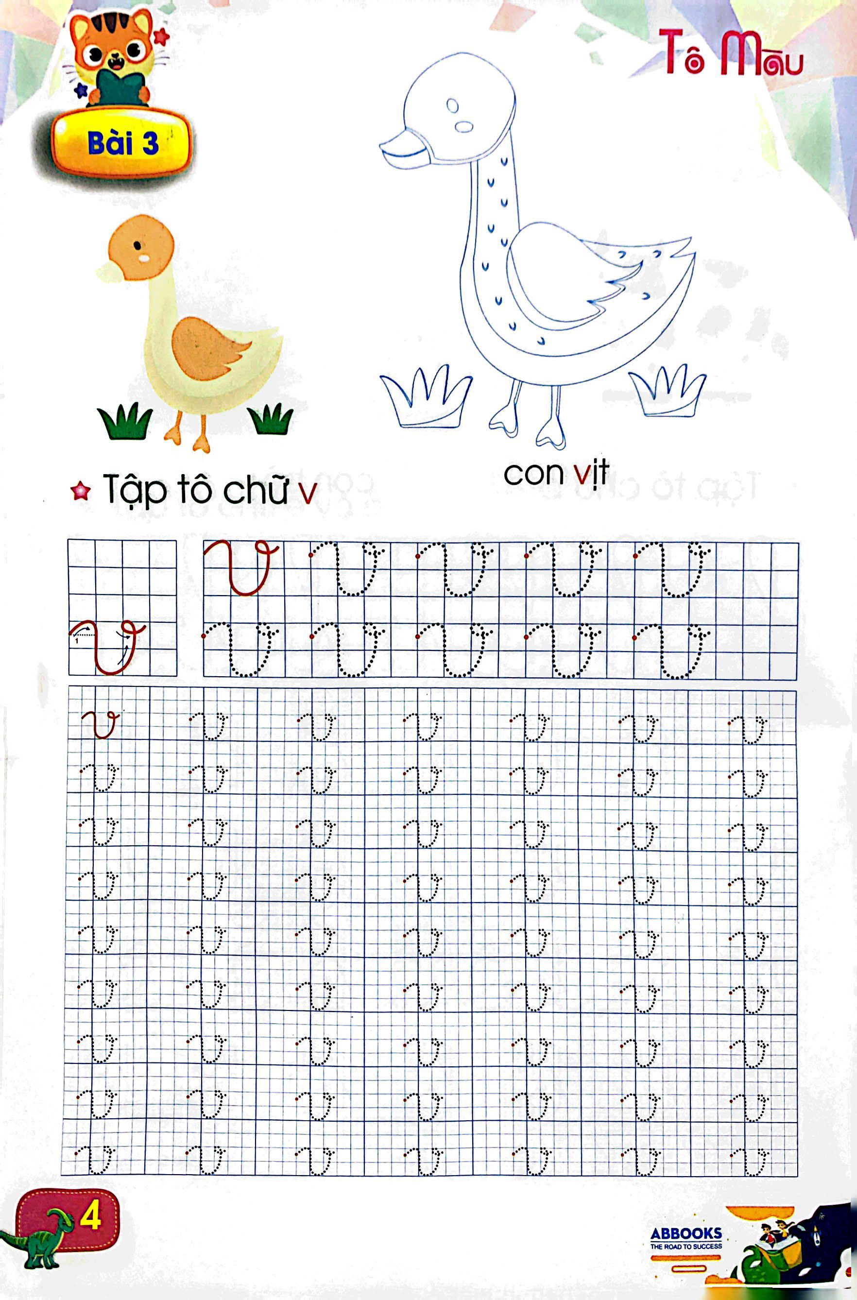 luyện tay cầm bút - tập tô chữ (dành cho 4-5 tuổi) - Ảnh 5