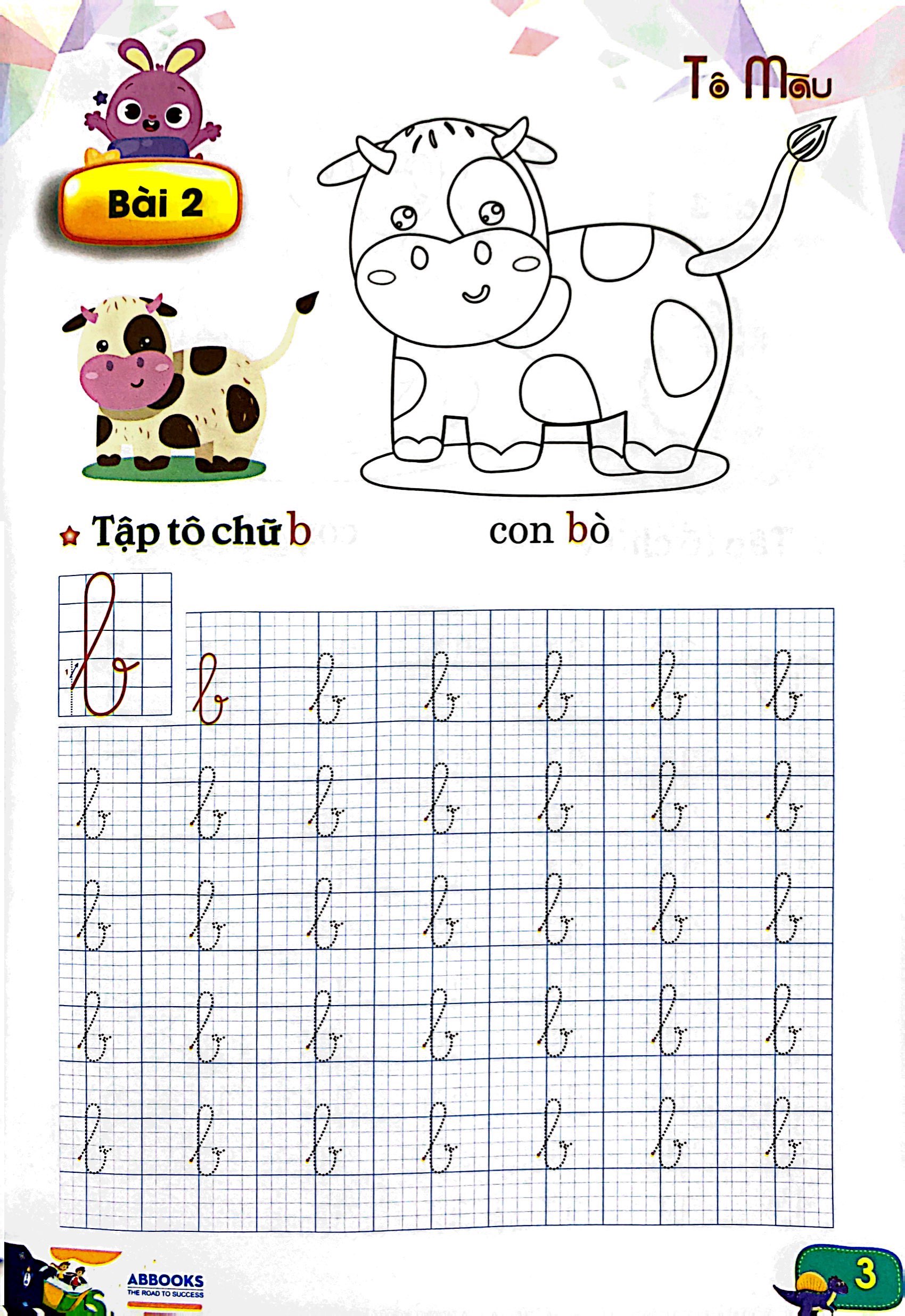 luyện tay cầm bút - tập tô chữ thường - Ảnh 4