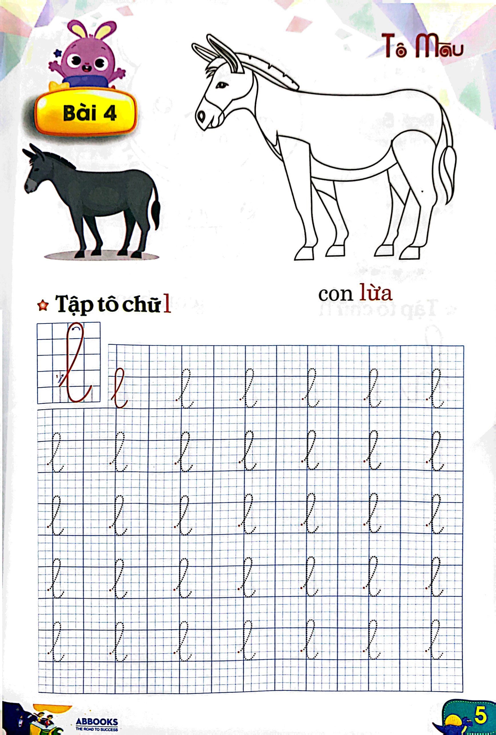 luyện tay cầm bút - tập tô chữ thường - Ảnh 6