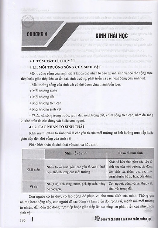 Luyện Thi Đánh Giá Năng Lực - Môn Sinh Học - Kiến Thức Lớp 12 (Dành Cho Các Kì Thi Đánh Giá Năng Lực) - Ảnh 7
