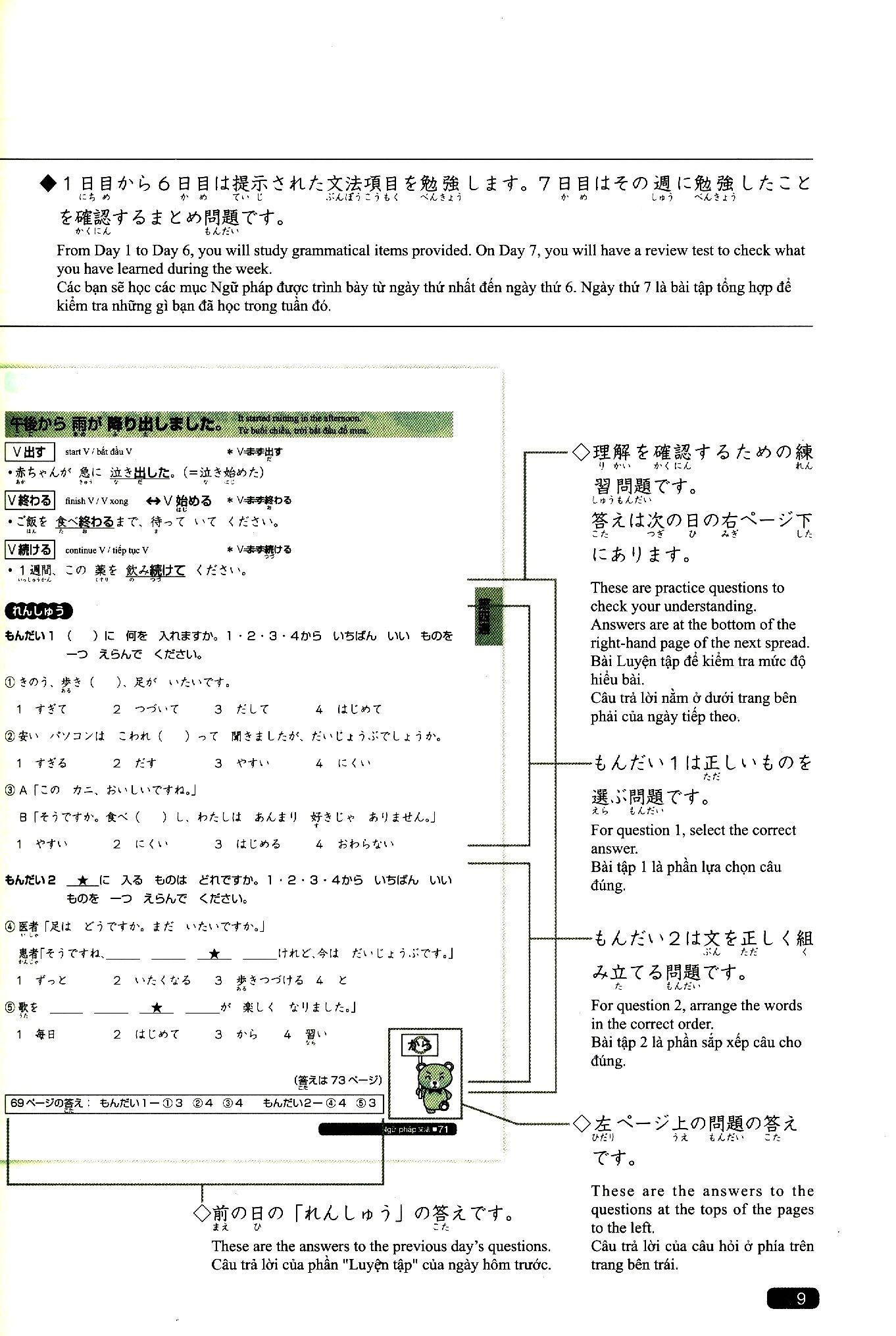 luyện thi năng lực nhật ngữ n4: ngữ pháp, đọc hiểu, nghe hiểu - Ảnh 4