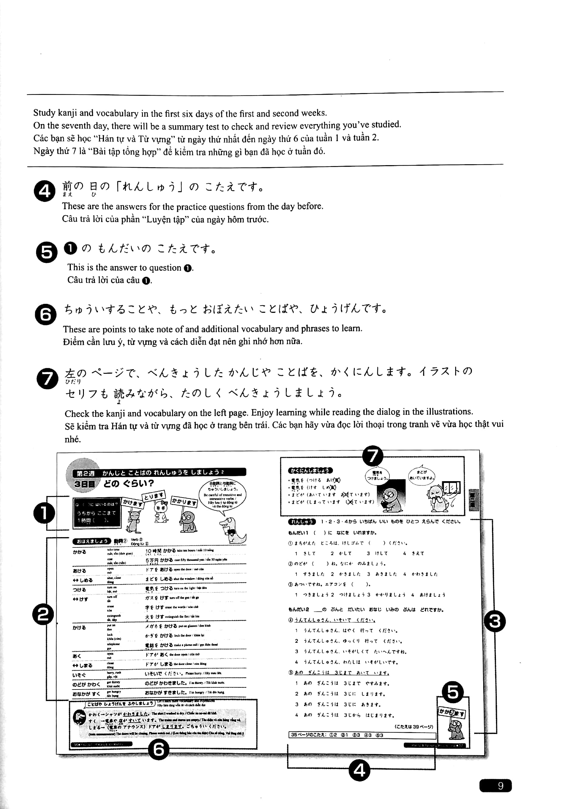 luyện thi năng lực nhật ngữ n5: hán tự, từ vựng, ngữ pháp, đọc hiểu, nghe hiểu - Ảnh 6