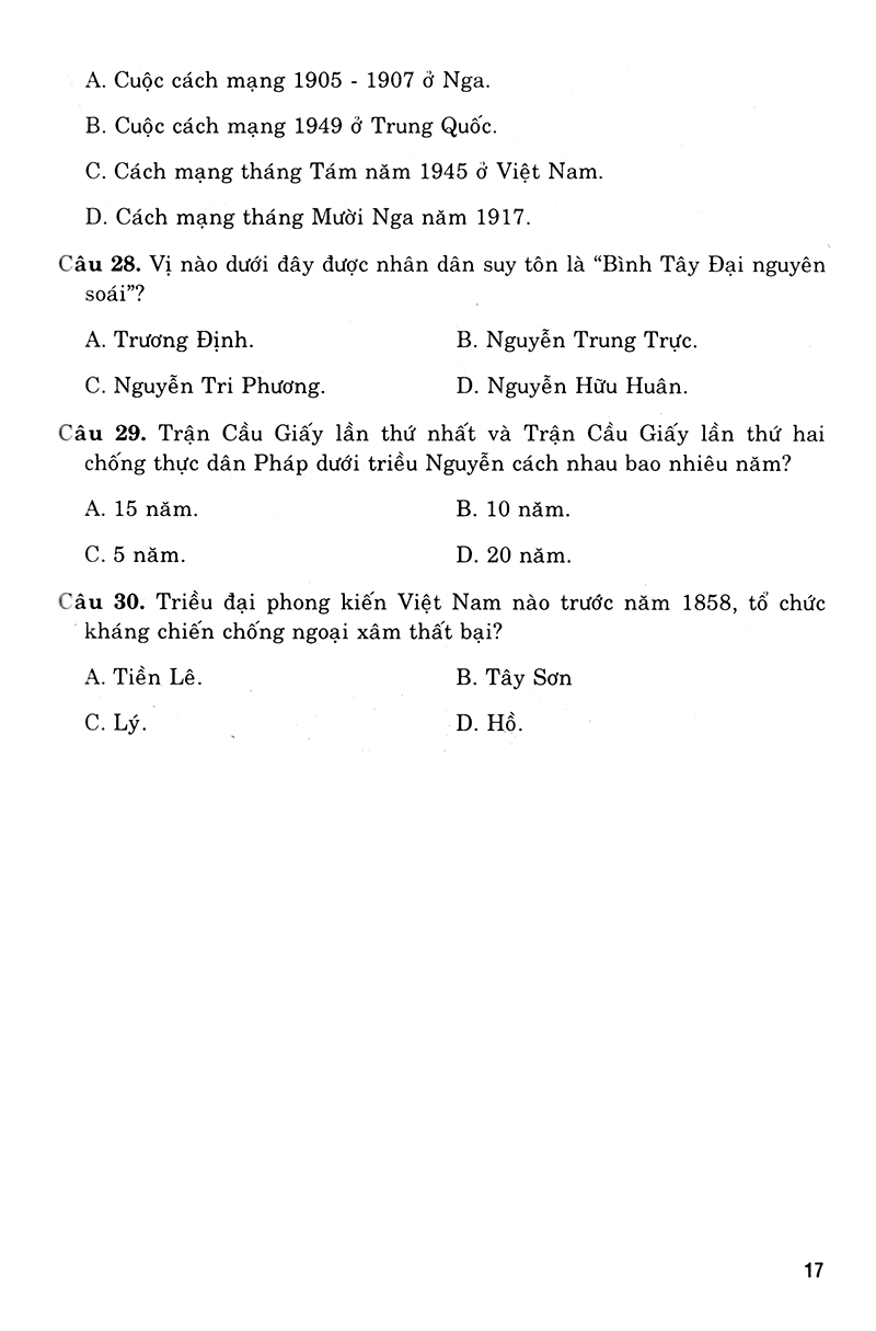 luyện thi trung học phổ thông quốc gia 2019 - khoa học xã hội (biên soạn theo chương trình trắc nghiệm) - Ảnh 15