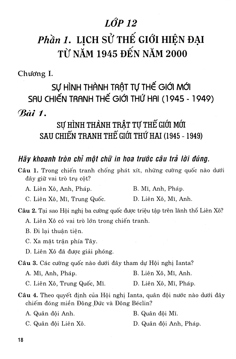 luyện thi trung học phổ thông quốc gia 2019 - khoa học xã hội (biên soạn theo chương trình trắc nghiệm) - Ảnh 16
