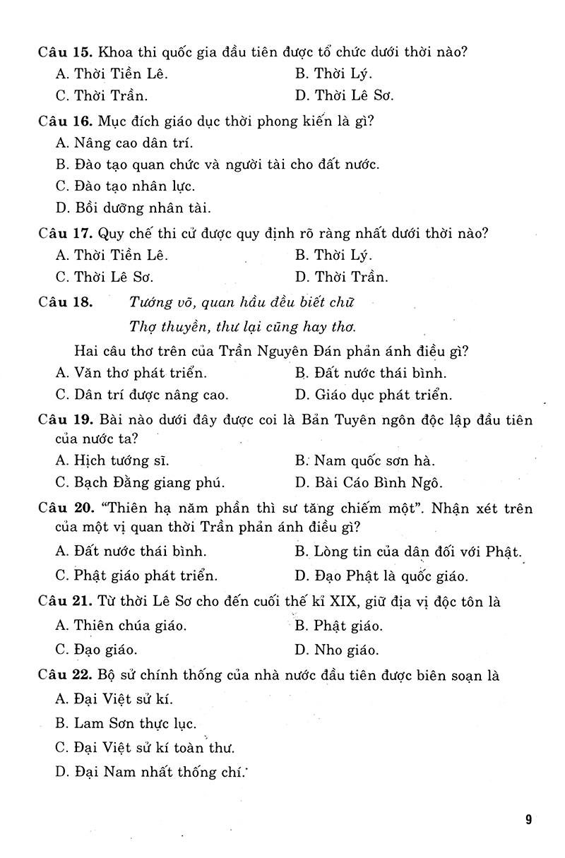luyện thi trung học phổ thông quốc gia 2019 - khoa học xã hội (biên soạn theo chương trình trắc nghiệm) - Ảnh 7