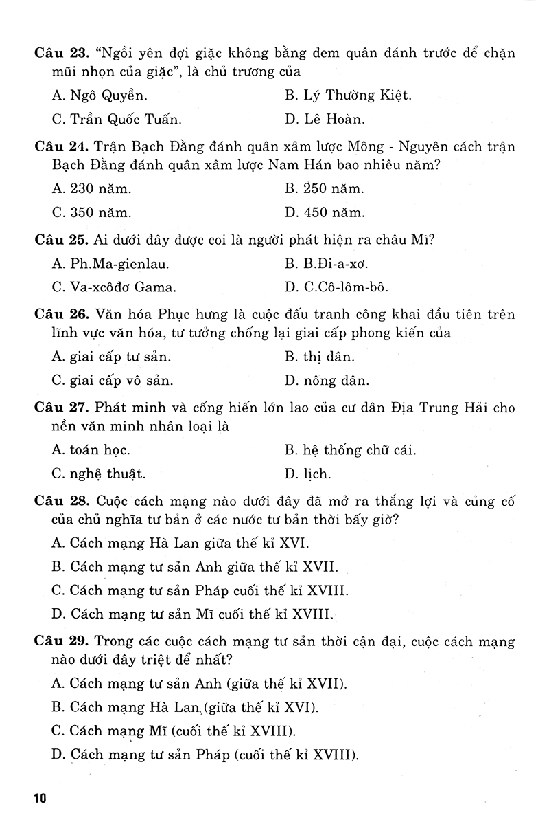 luyện thi trung học phổ thông quốc gia 2019 - khoa học xã hội (biên soạn theo chương trình trắc nghiệm) - Ảnh 8