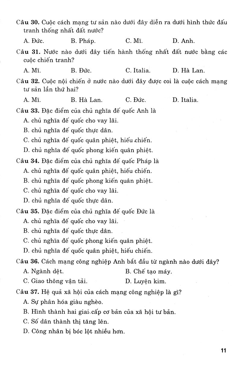 luyện thi trung học phổ thông quốc gia 2019 - khoa học xã hội (biên soạn theo chương trình trắc nghiệm) - Ảnh 9