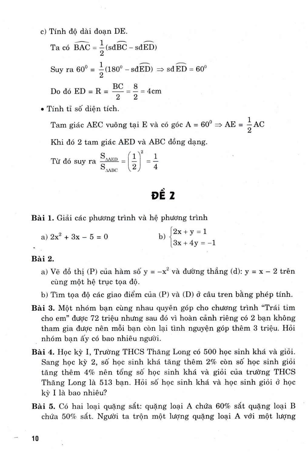 Luyện Thi Vào Lớp 10 Toán Tích Hợp Thực Tế - Ảnh 10