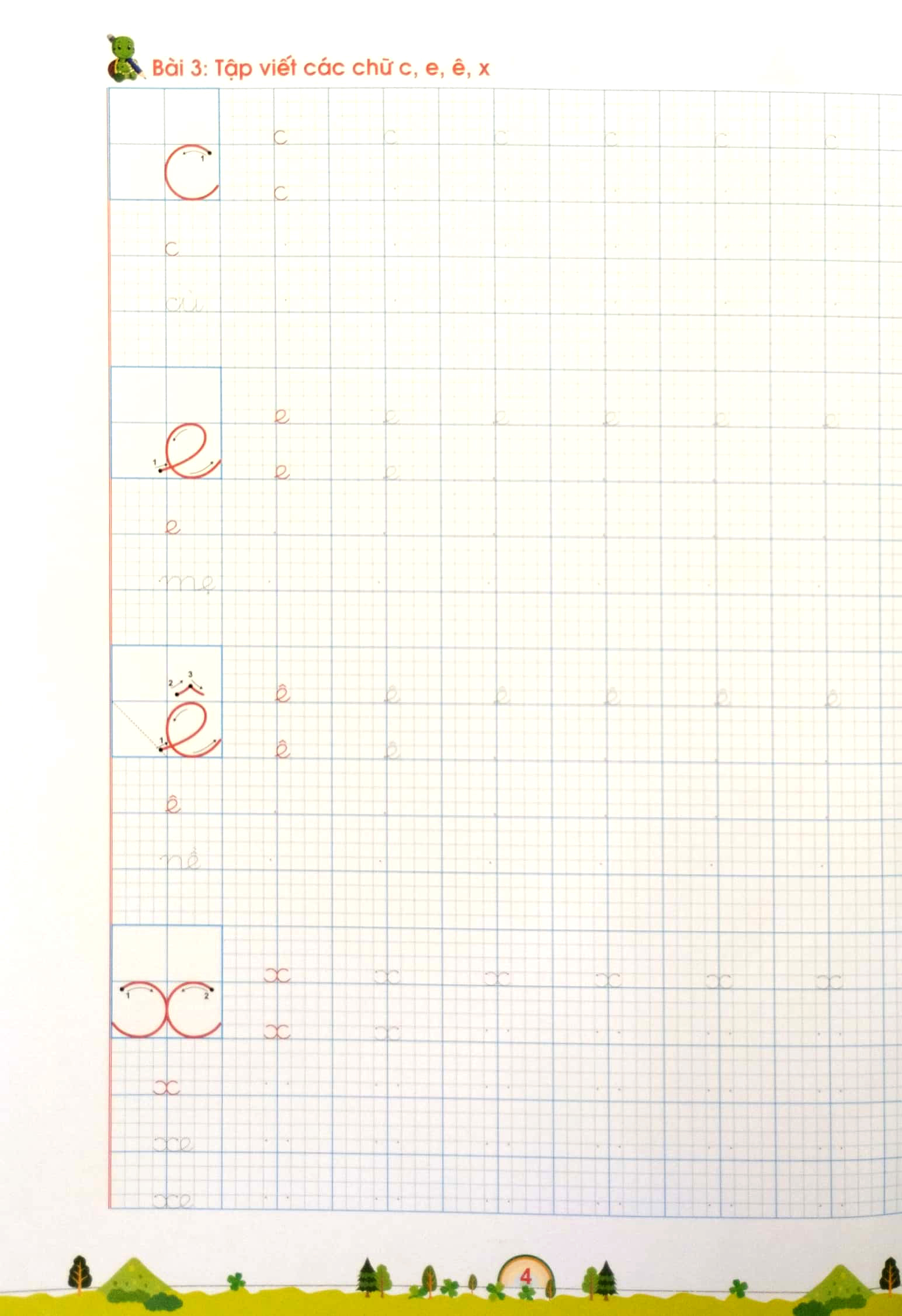 luyện viết chữ cỡ nhỏ 1 ô ly - theo chương trình sách giáo khoa mới (tái bản 2023) - Ảnh 4