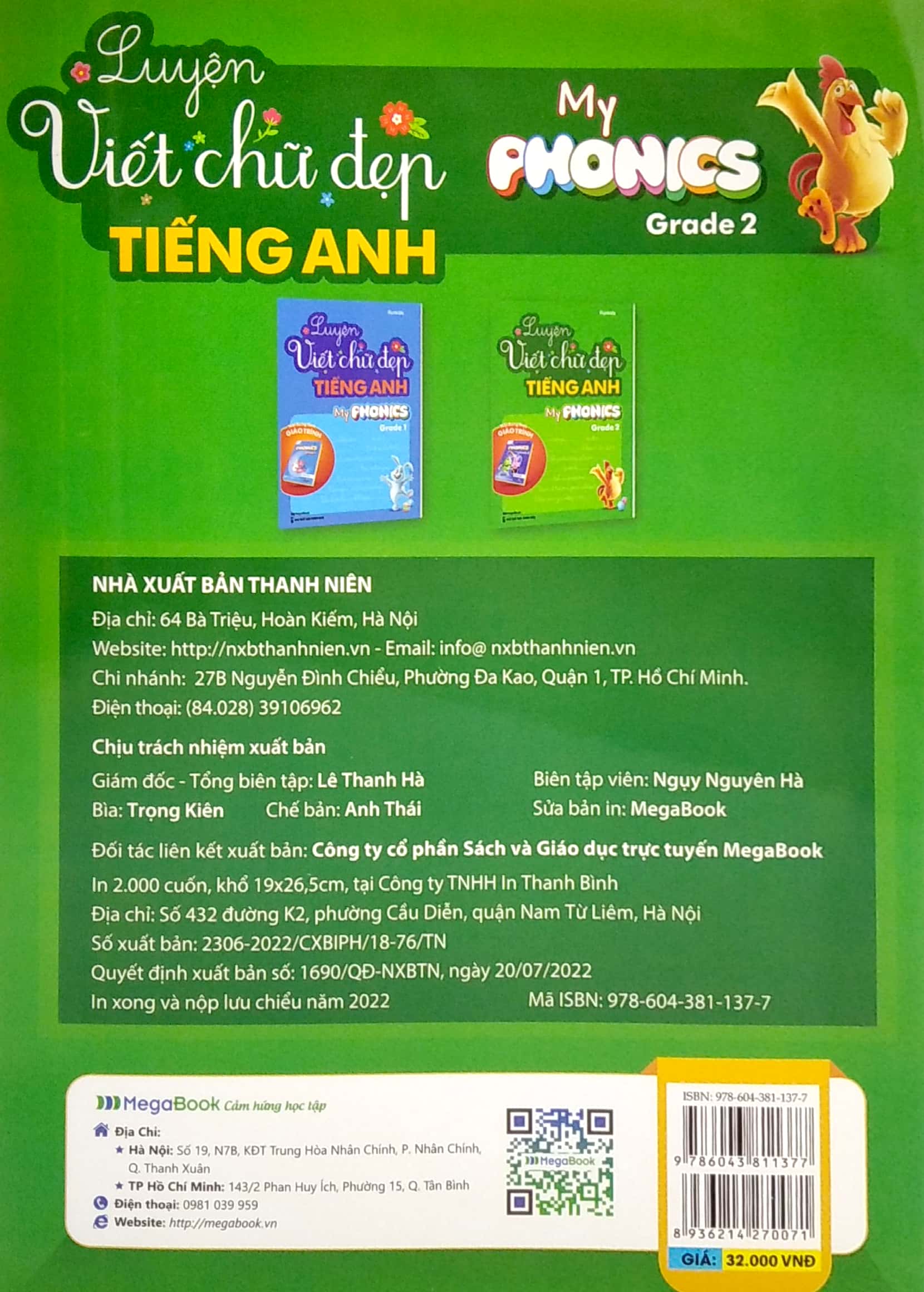 luyện viết chữ đẹp tiếng anh - my phonics grade 2 - Ảnh 6