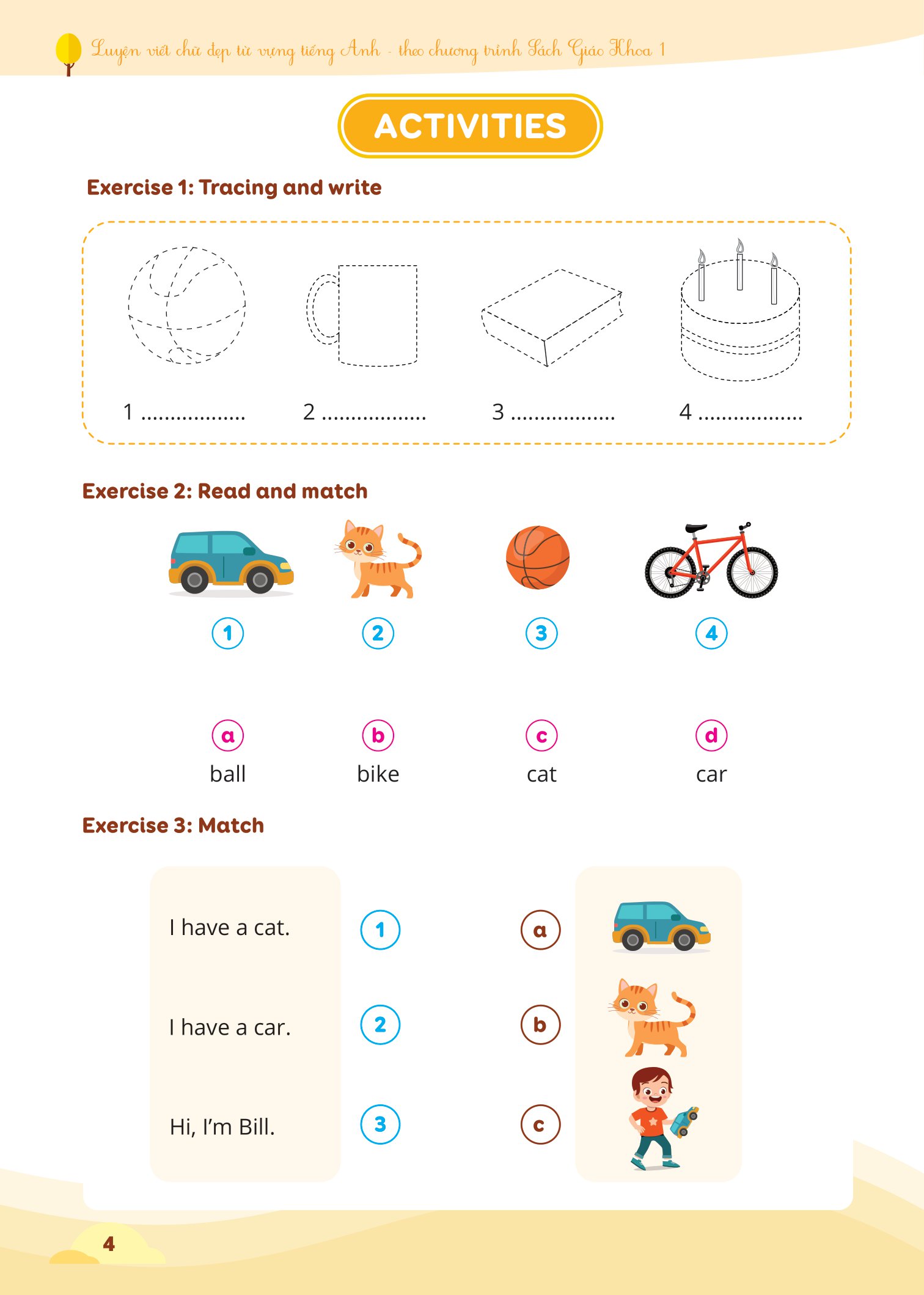 luyện viết chữ đẹp từ vựng tiếng anh - theo chương trình sách giáo khoa 1 - Ảnh 5