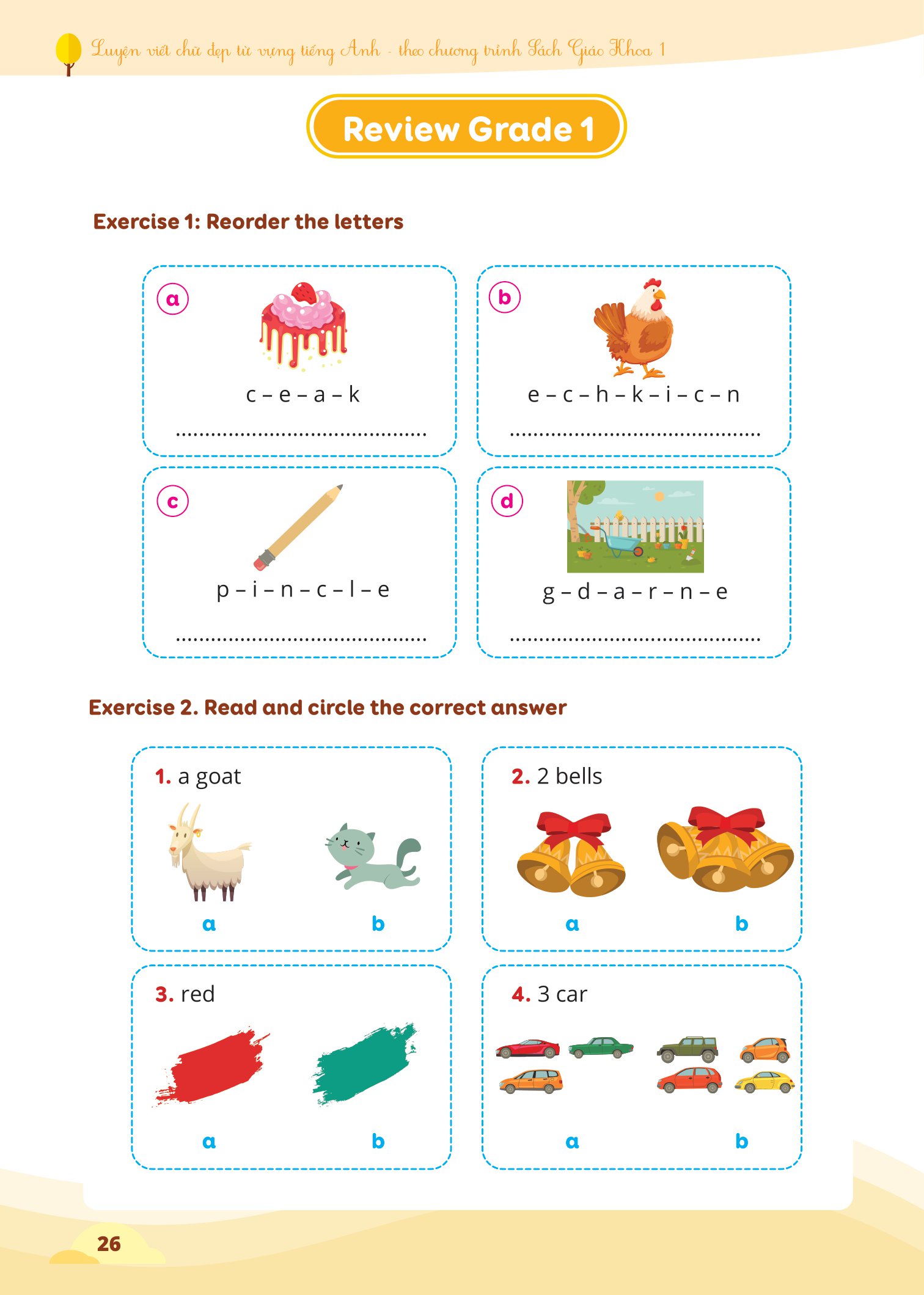 luyện viết chữ đẹp từ vựng tiếng anh - theo chương trình sách giáo khoa 1 - Ảnh 6