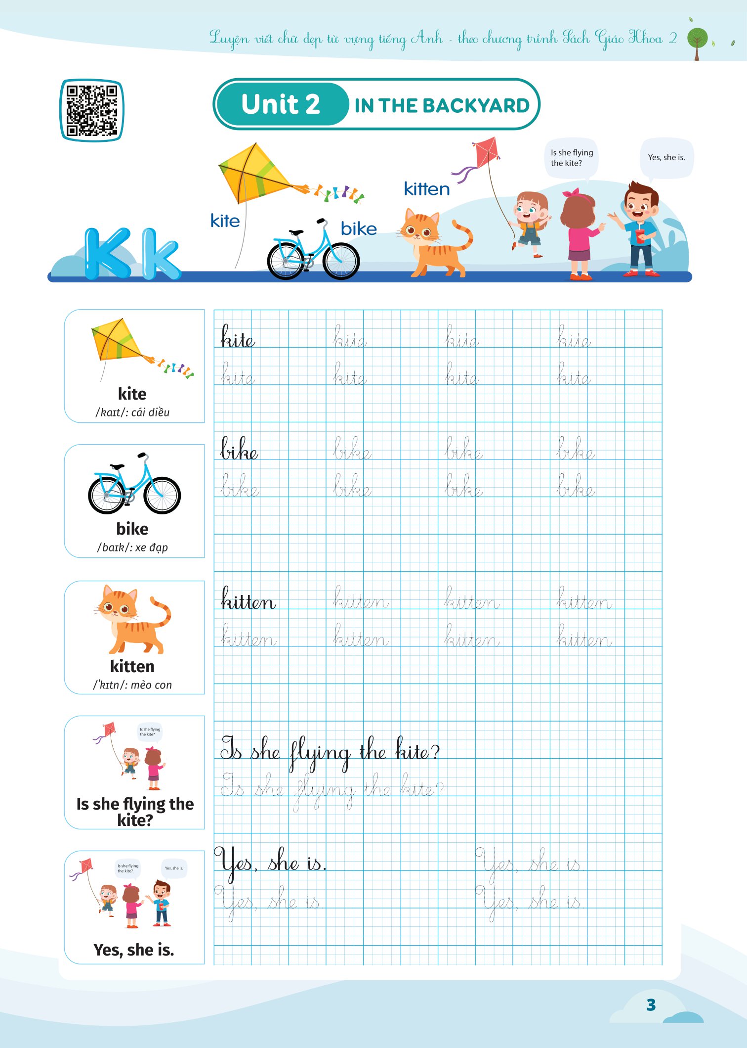 luyện viết chữ đẹp từ vựng tiếng anh - theo chương trình sách giáo khoa 2 - Ảnh 4