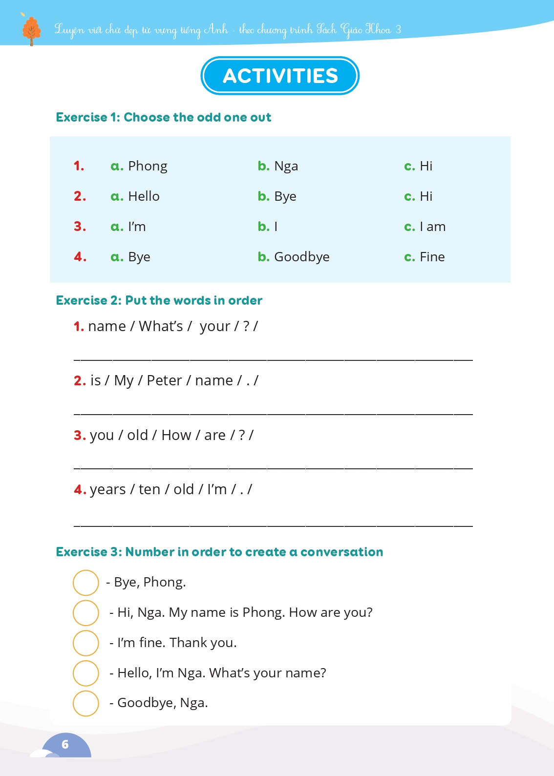 luyện viết chữ đẹp từ vựng tiếng anh - theo chương trình sách giáo khoa 3 - Ảnh 7