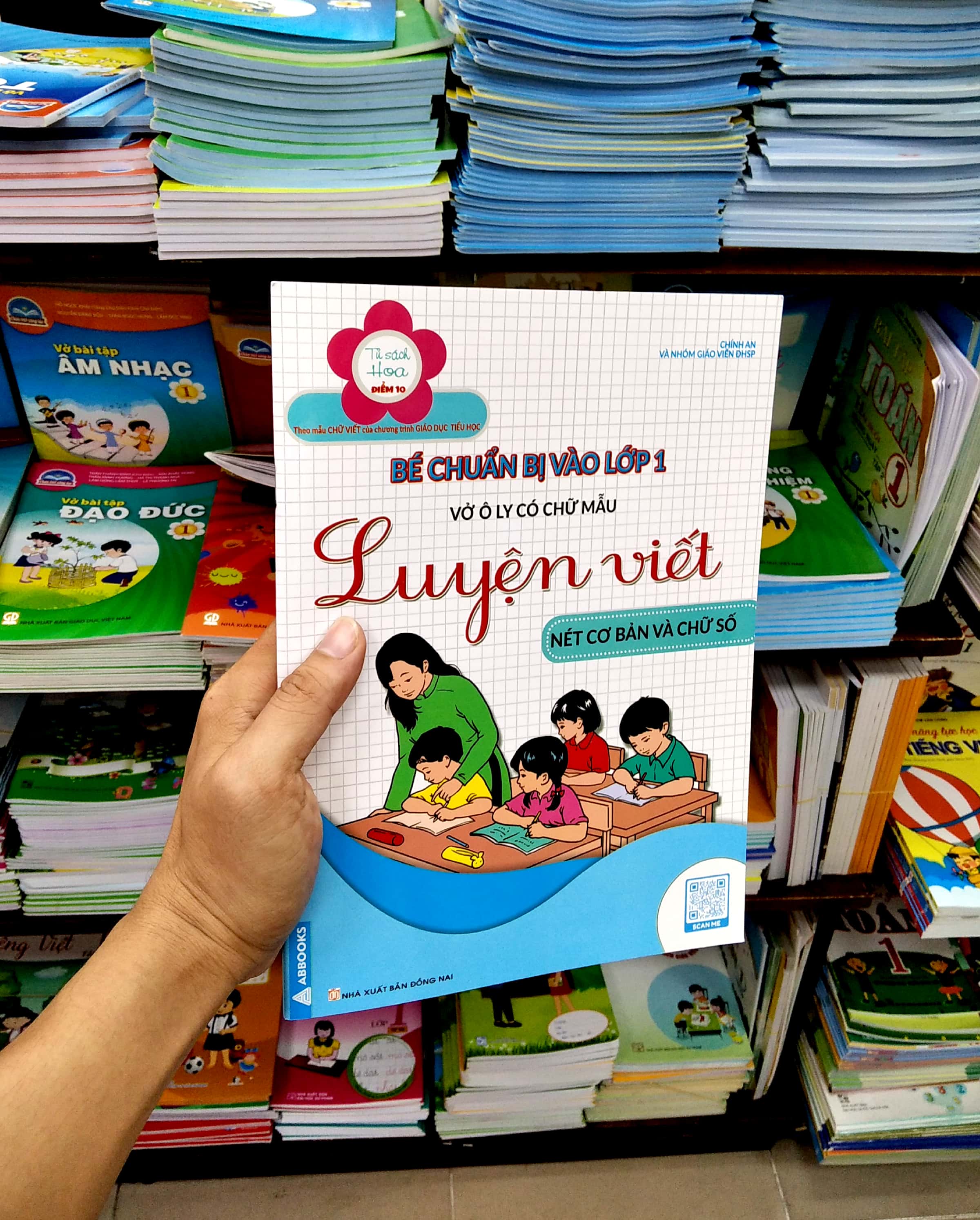 luyện viết nét cơ bản và chữ số - vở ô li có chữ mẫu - bé chuẩn bị vào lớp 1 - Ảnh 7