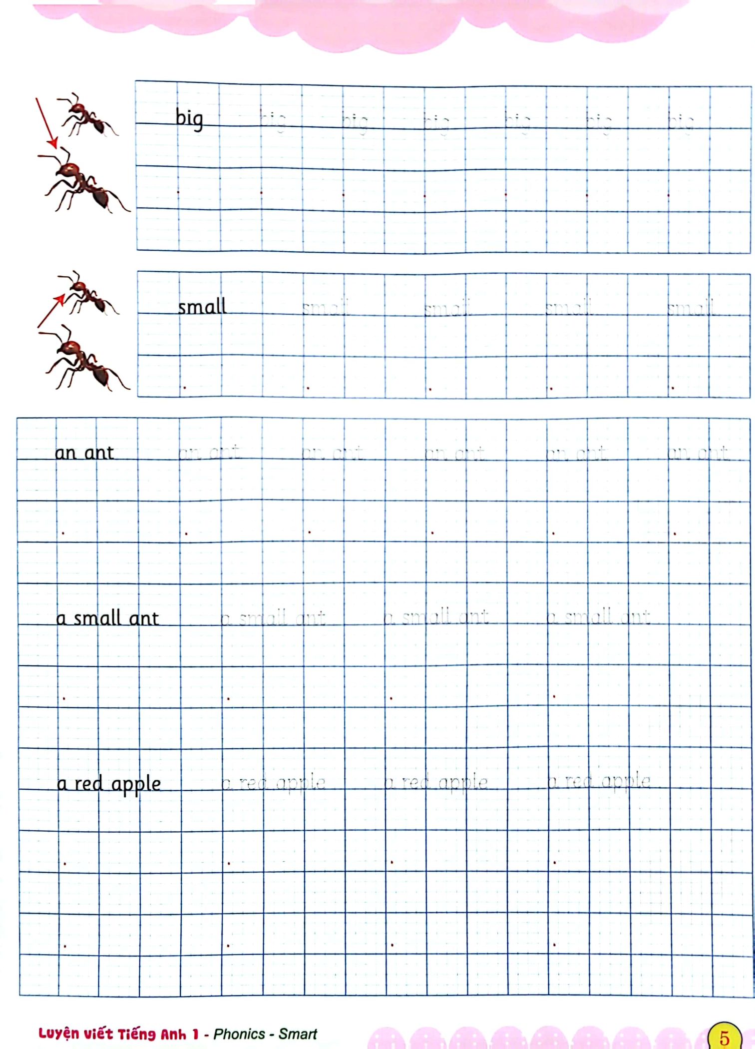 luyện viết tiếng anh phonics - smart 1 - notebook - Ảnh 6