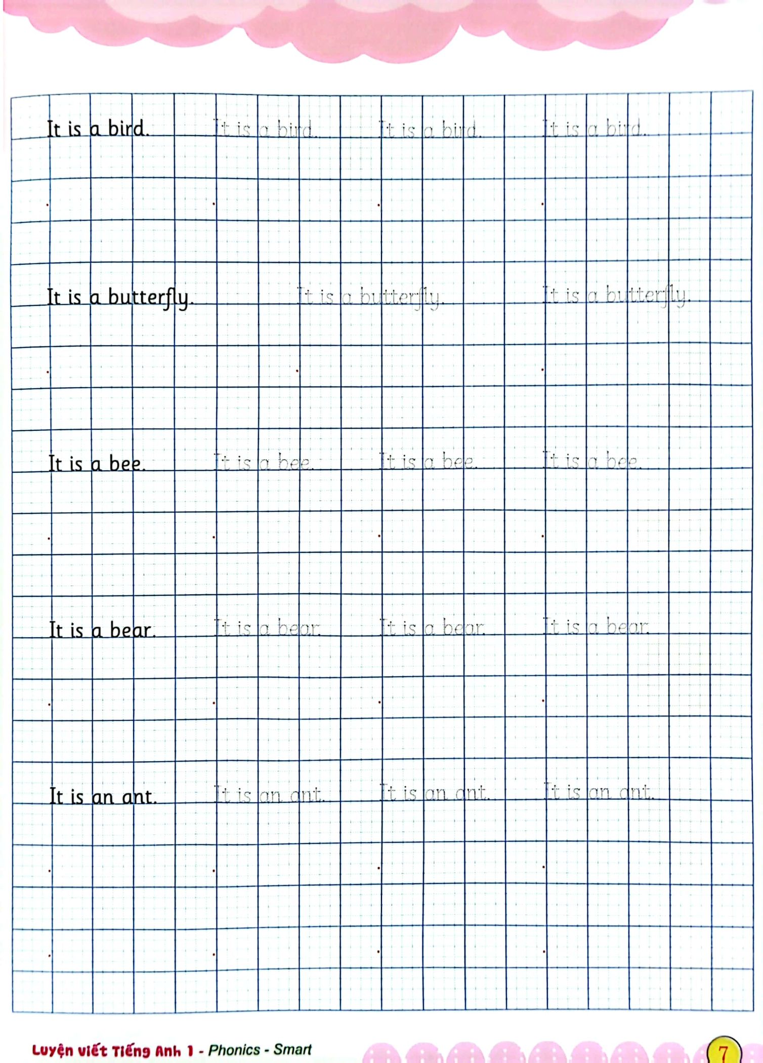 luyện viết tiếng anh phonics - smart 1 - notebook - Ảnh 8