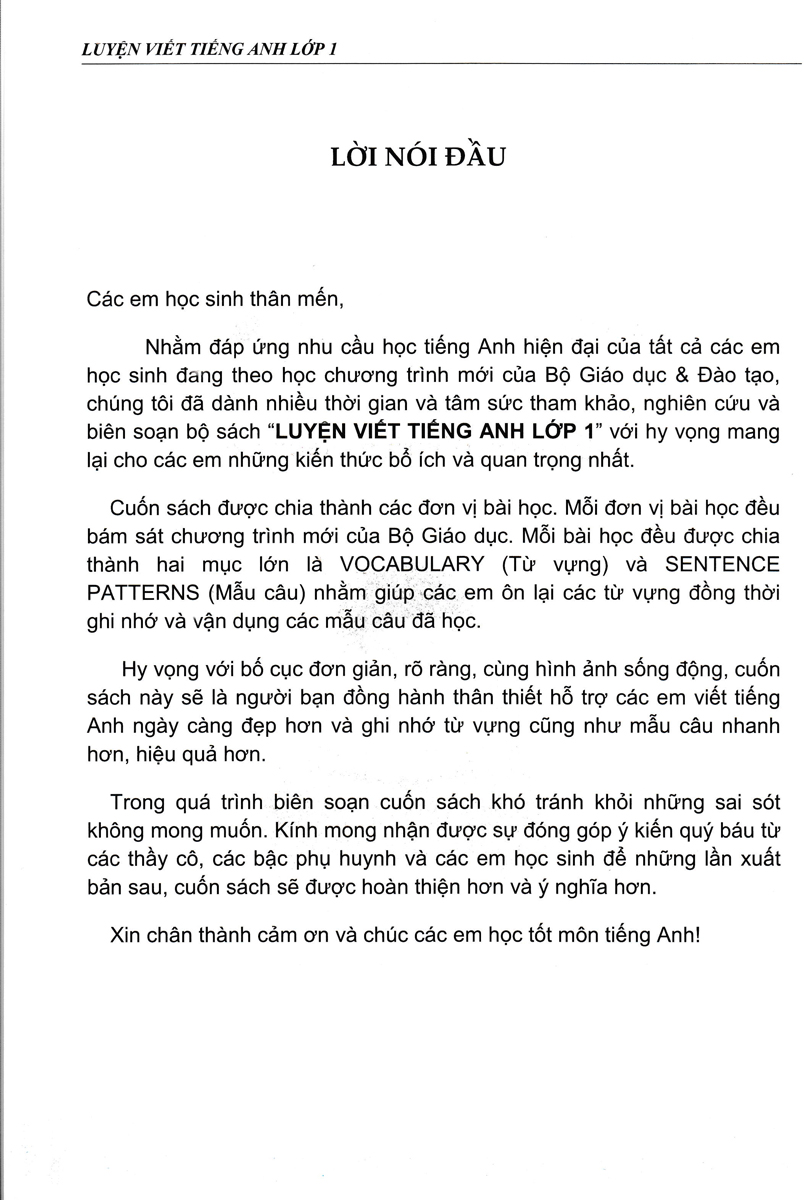 luyện viết tiếng anh từ và câu lớp 1 (biên soạn theo chương trình sách giáo khoa mới) - Ảnh 3