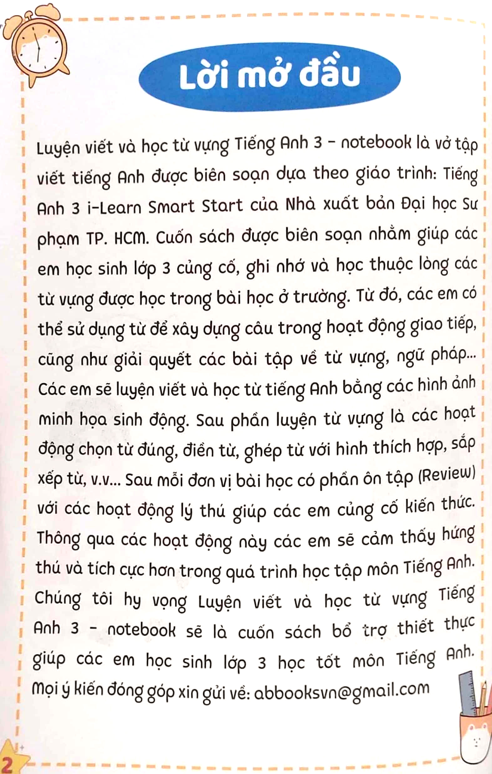 luyện viết và học từ vựng - tiếng anh 3 (notebook) - Ảnh 3